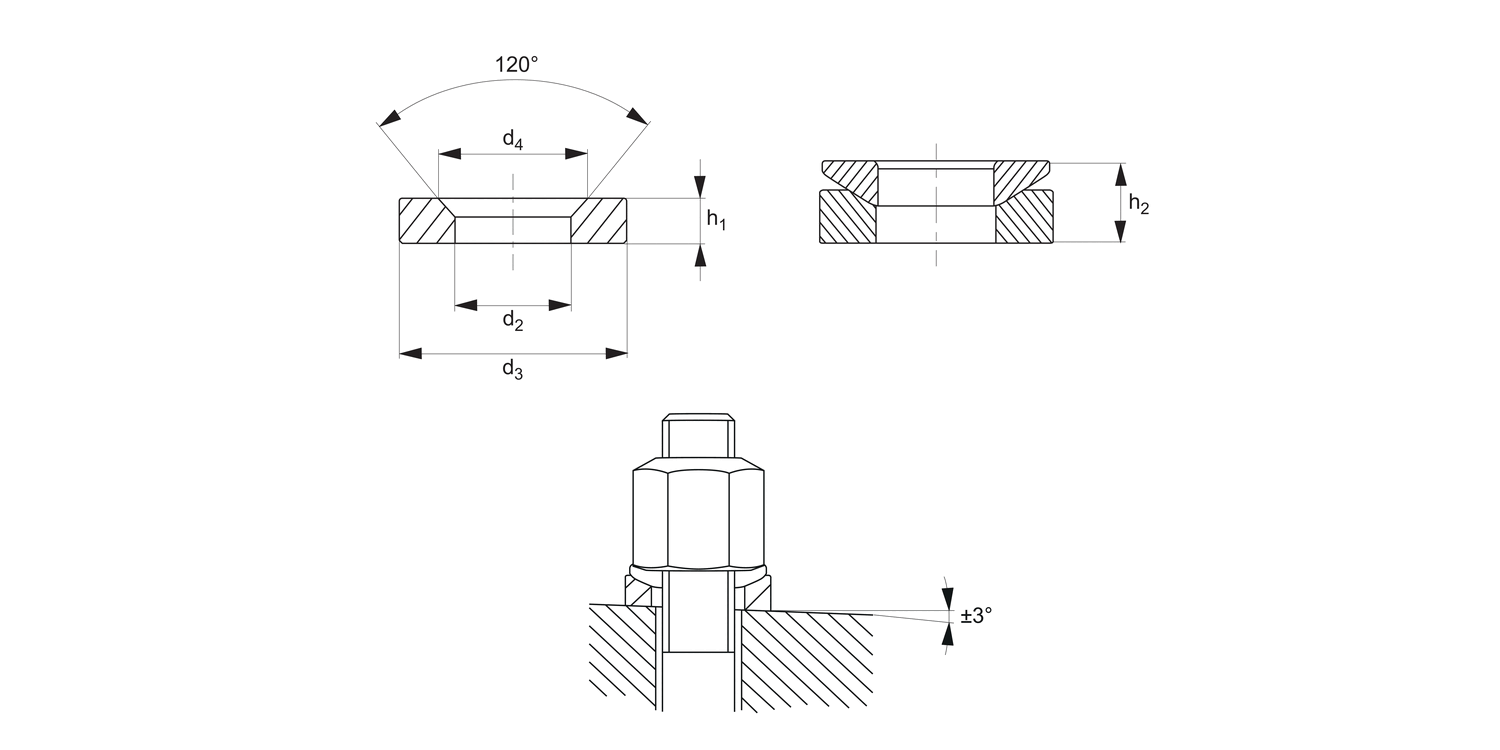 25700 Dished Washers