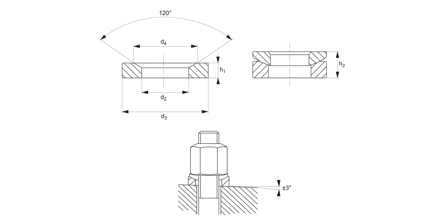25800 Dished Washers