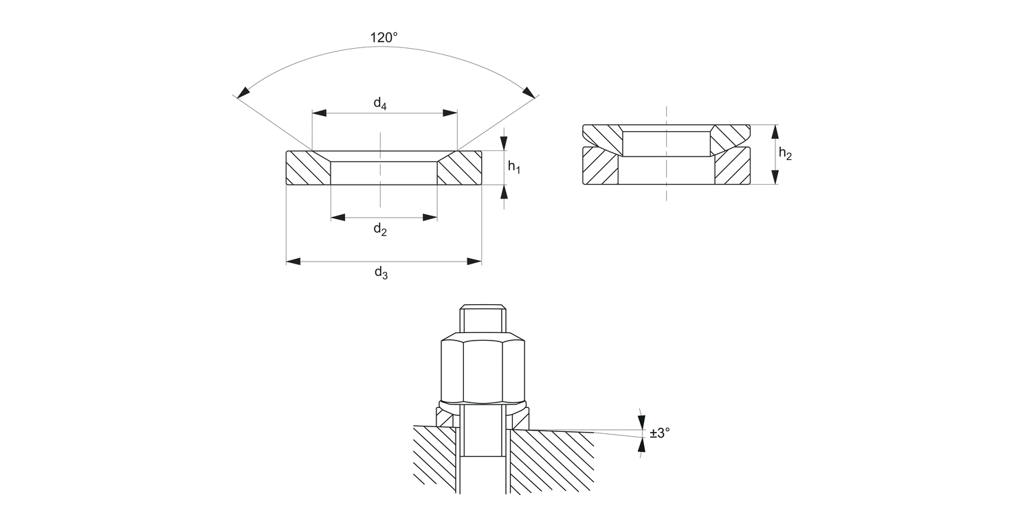 25805 Dished Washers