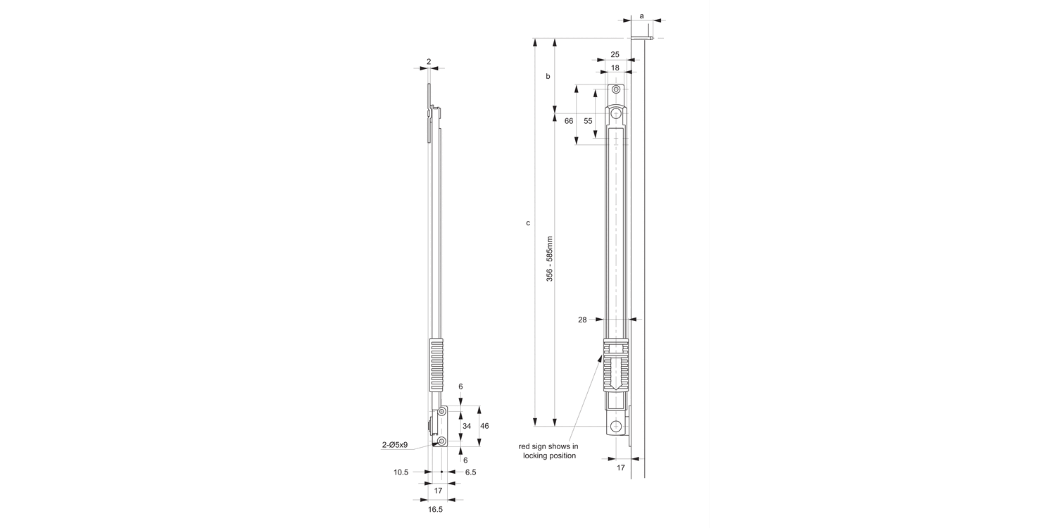 N2000 Door Stays - Multi-Stop
