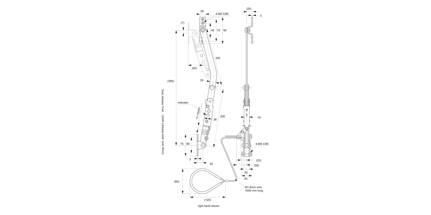 N2200 Door Stays - Heavy Duty
