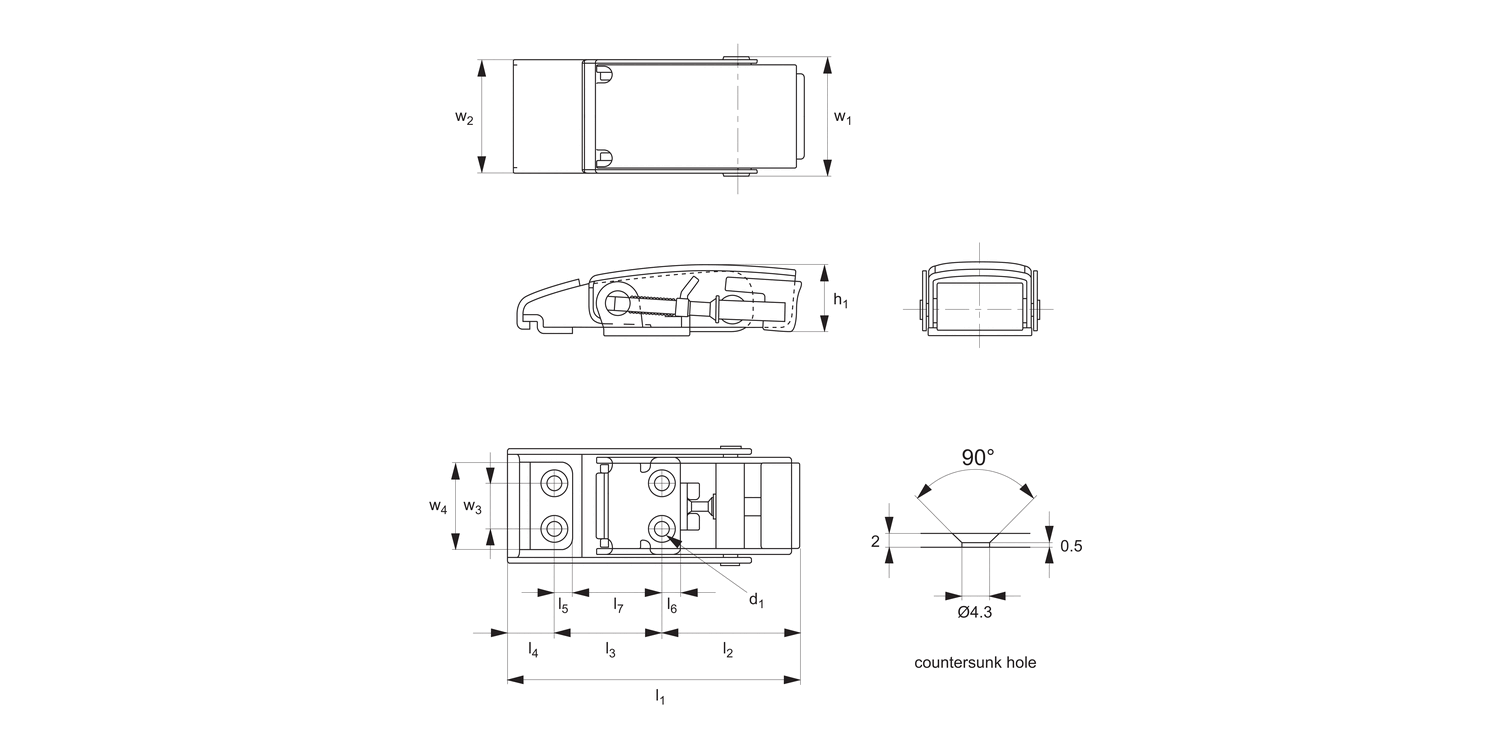 J0360 Draw Latches