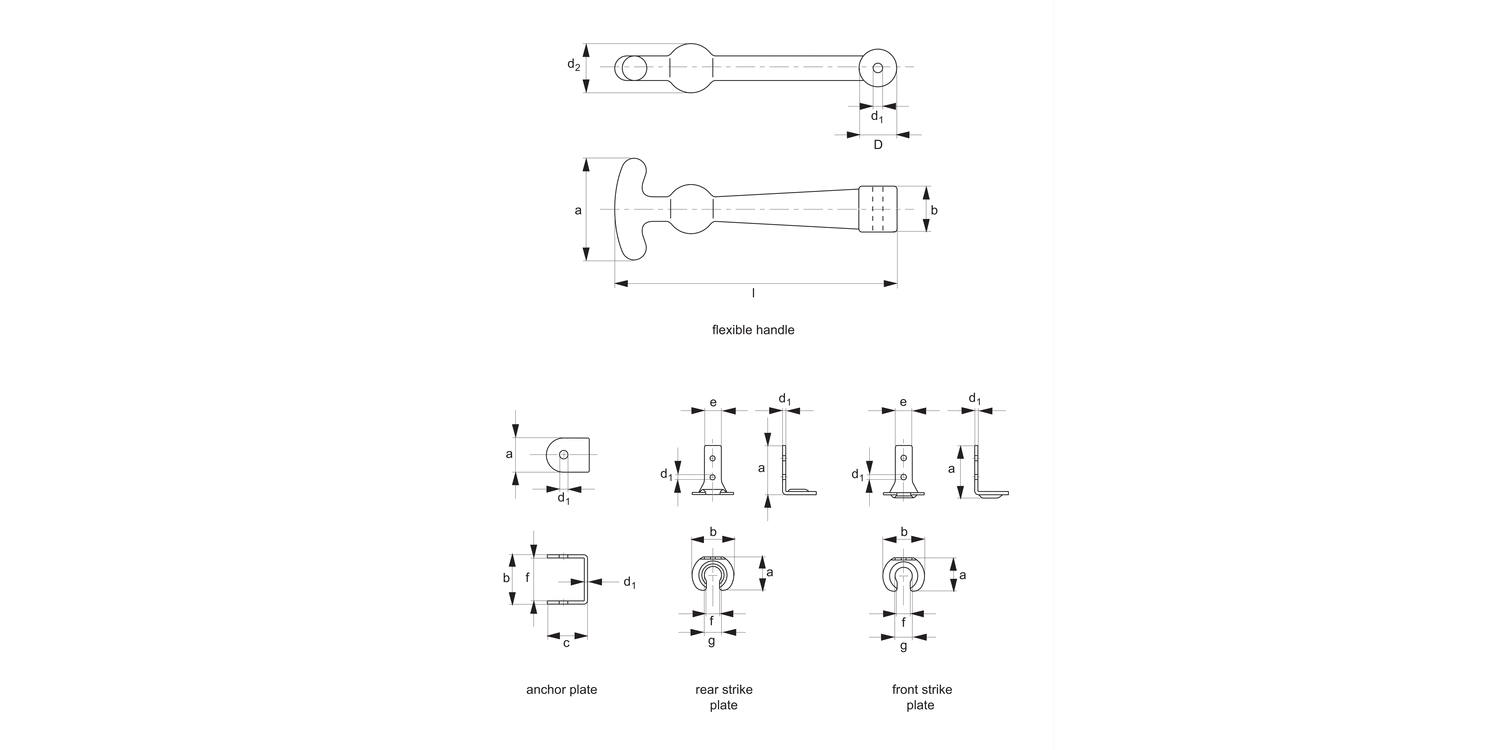 J0710 Draw Latches