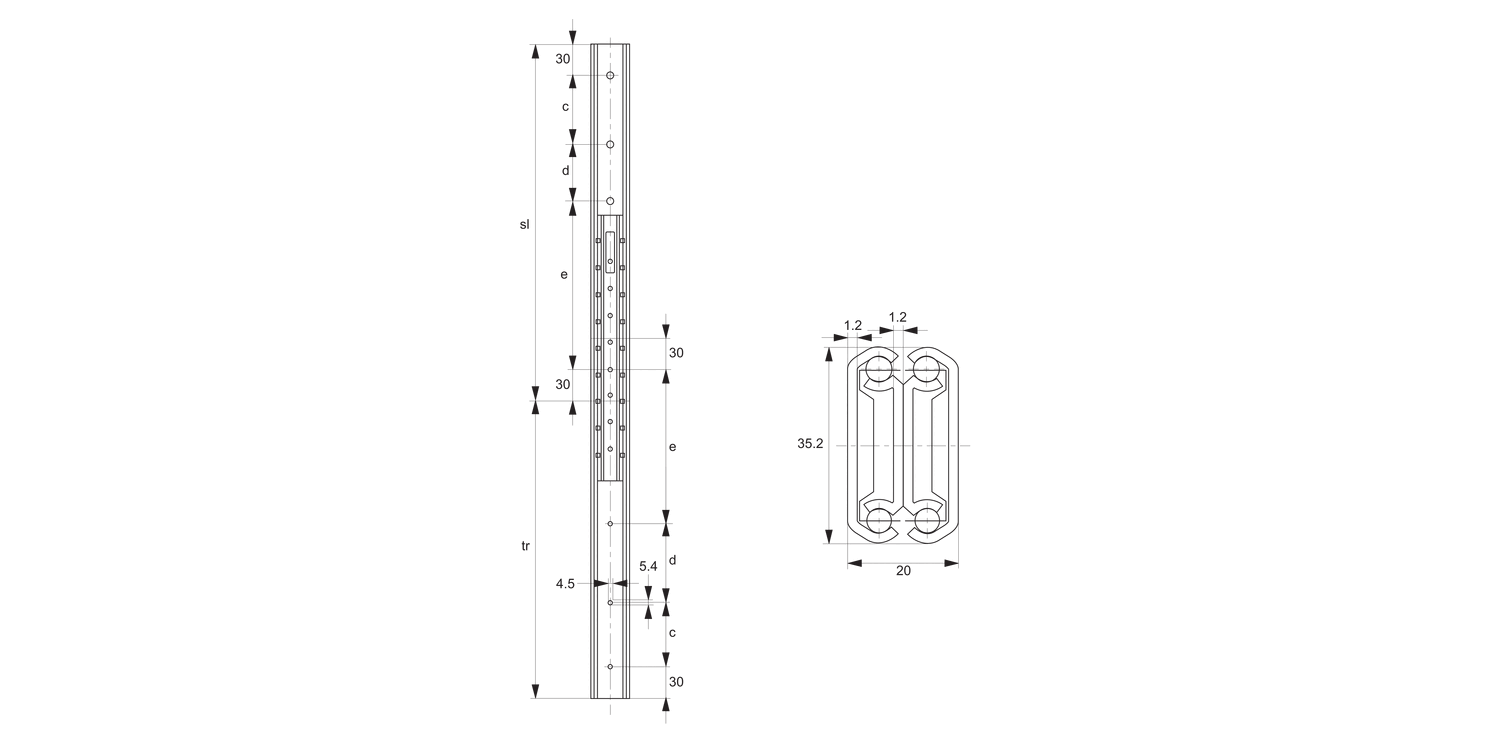 P2600 Drawer Slide - Full Extension