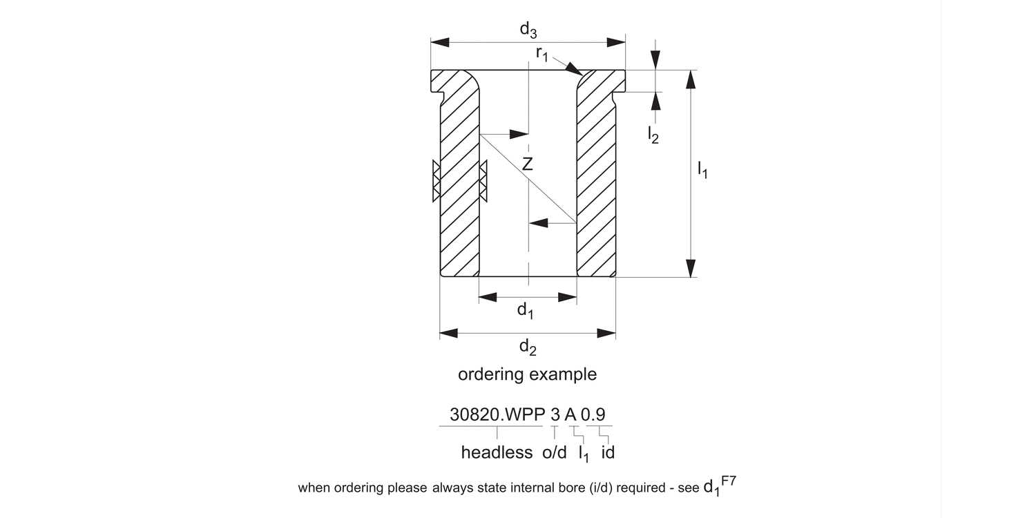30820.2 Headed Drill Bushes - DIN 172A