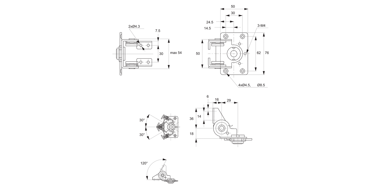 S4032 Constant Torque Hinge