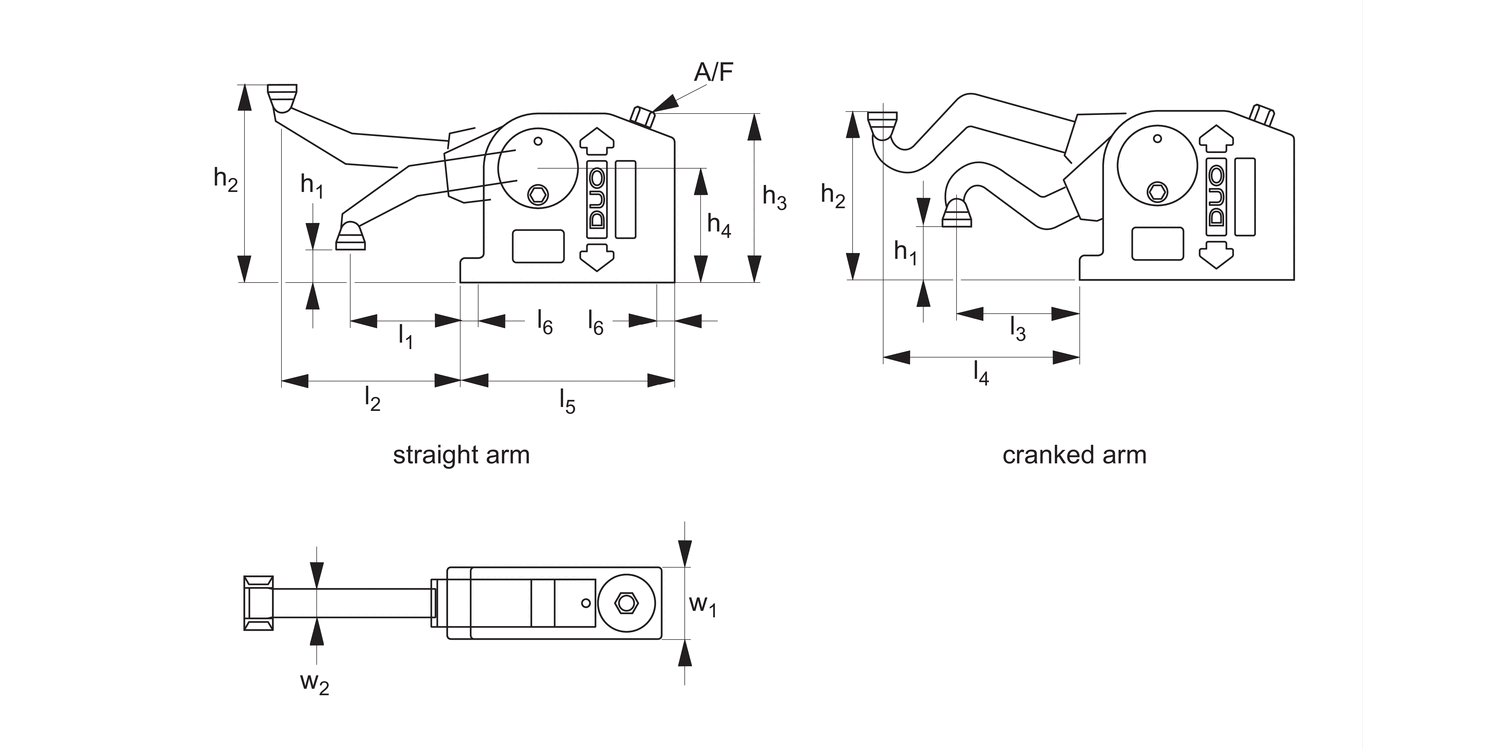 10660 Duo Retractable Arm Clamps