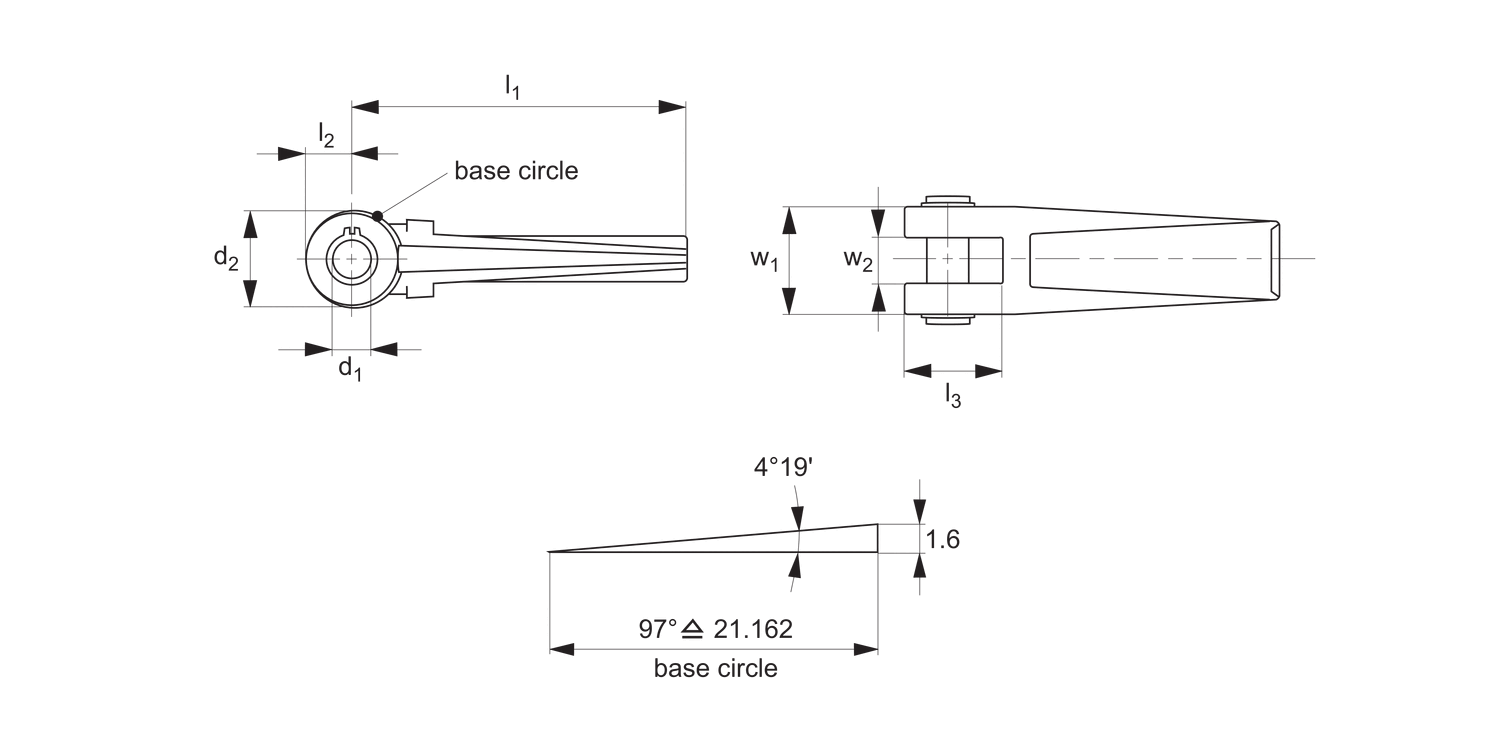 18600 Eccentric Levers - Double Surface