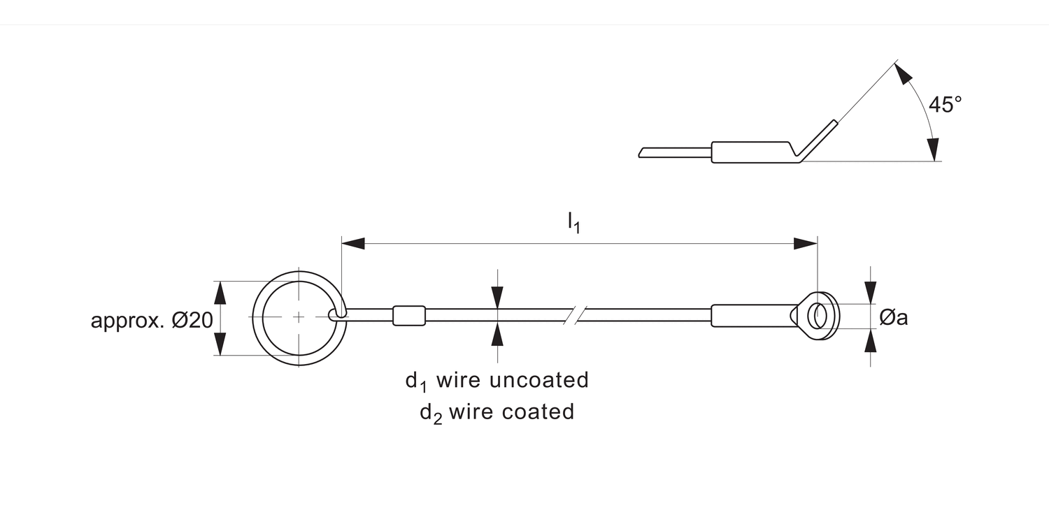 33251 Lanyard - Eyelet to Loop