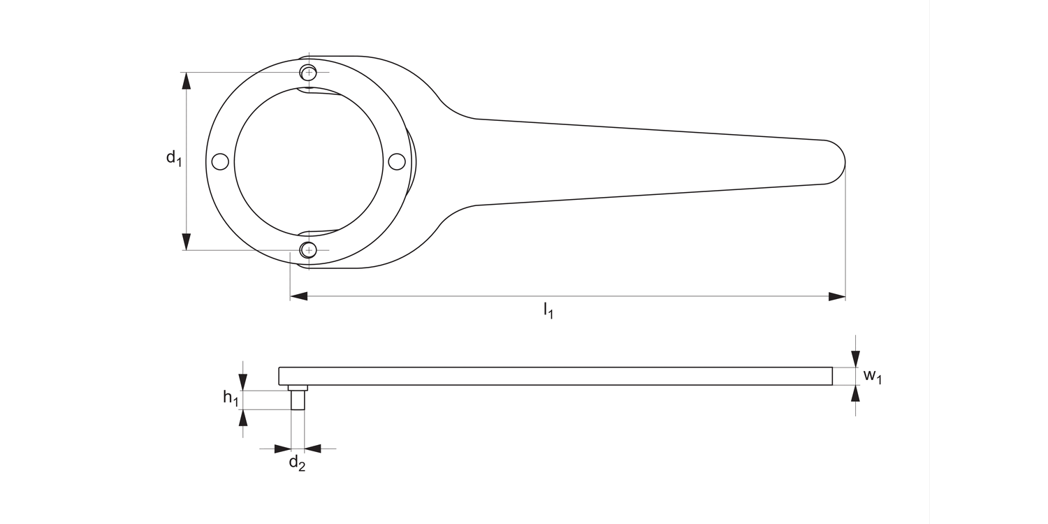 95340 Face Spanner - with Pins