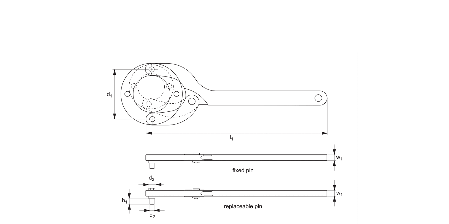 95350 Face Spanner - with Pins