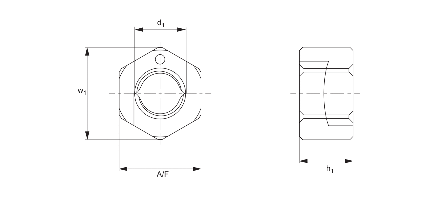 24504 Fast Nut - Without Collar