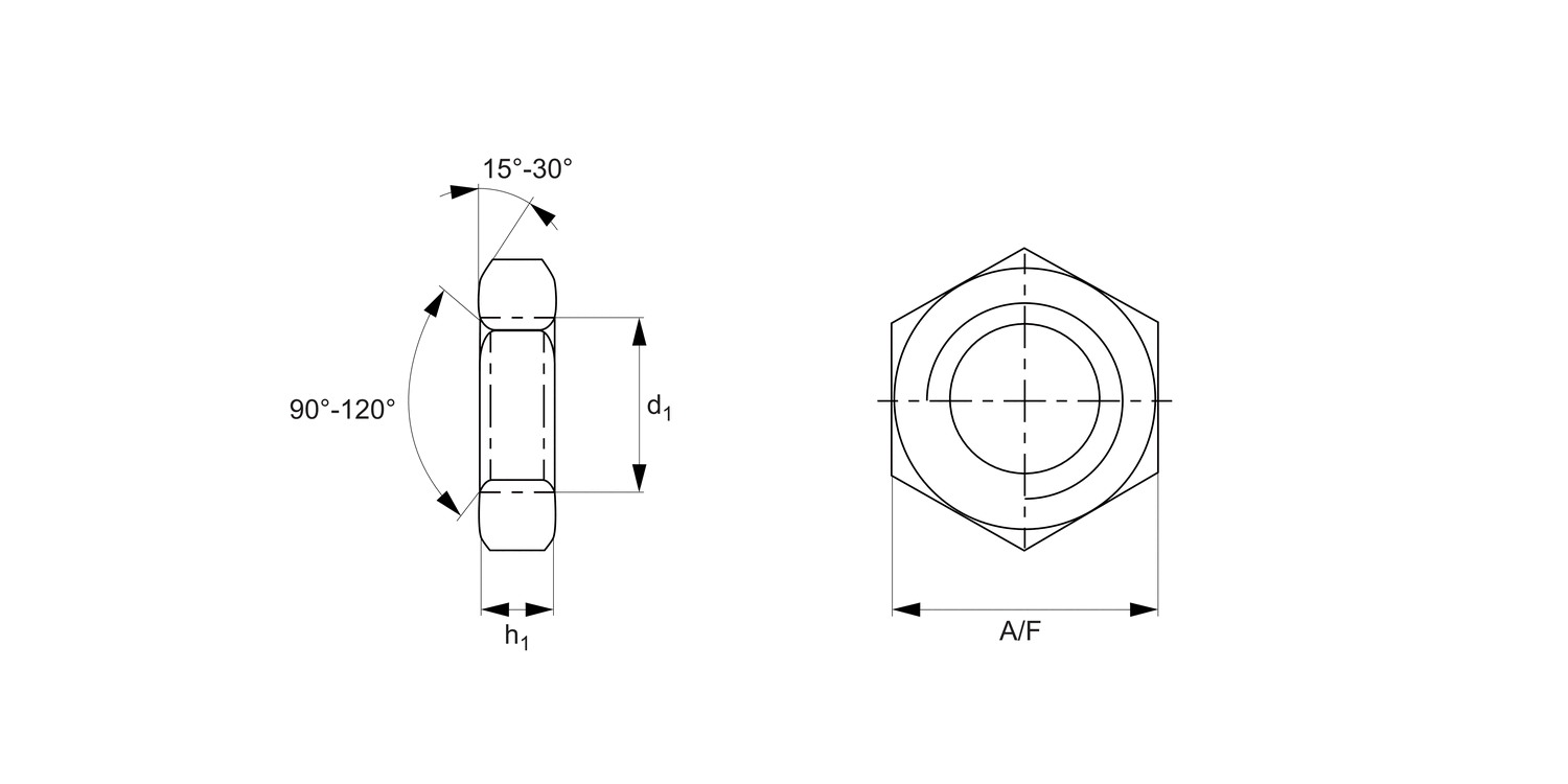 65692.A4 Lock Nuts Fine Thread