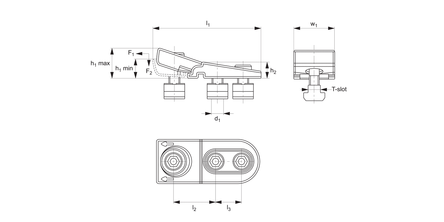 12205 Low Profile Flat Clamps