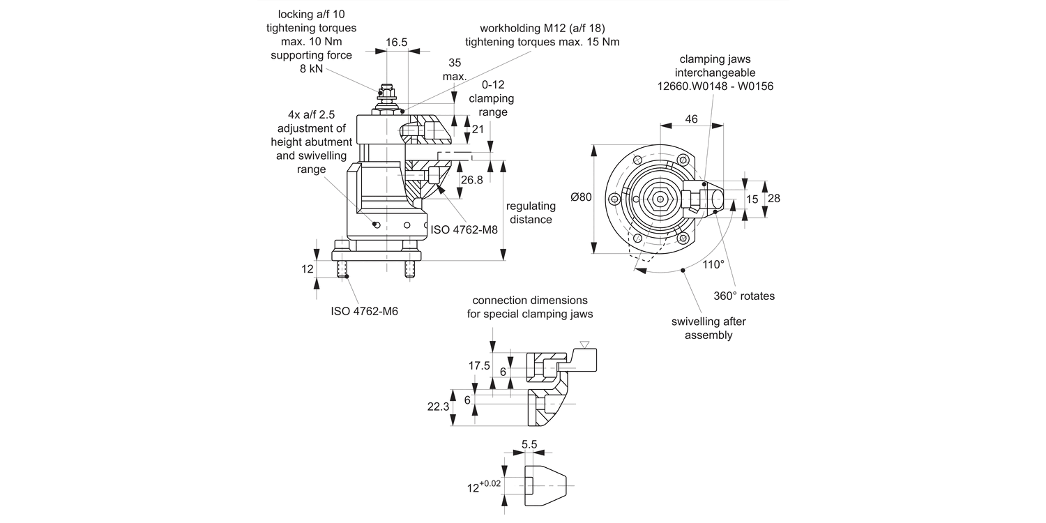 12663 Floating Clamps - Compact