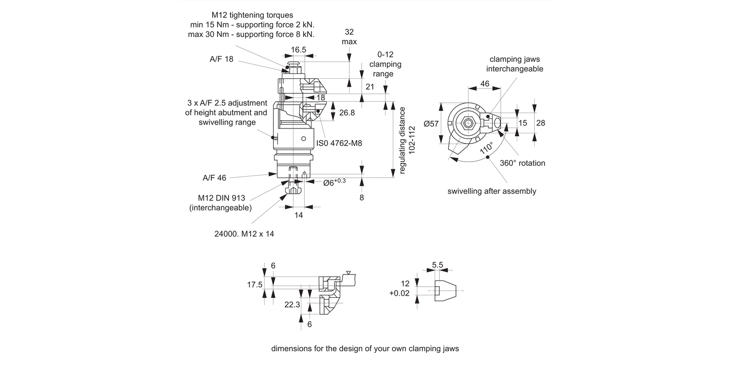 12660.1 Floating Clamps M12