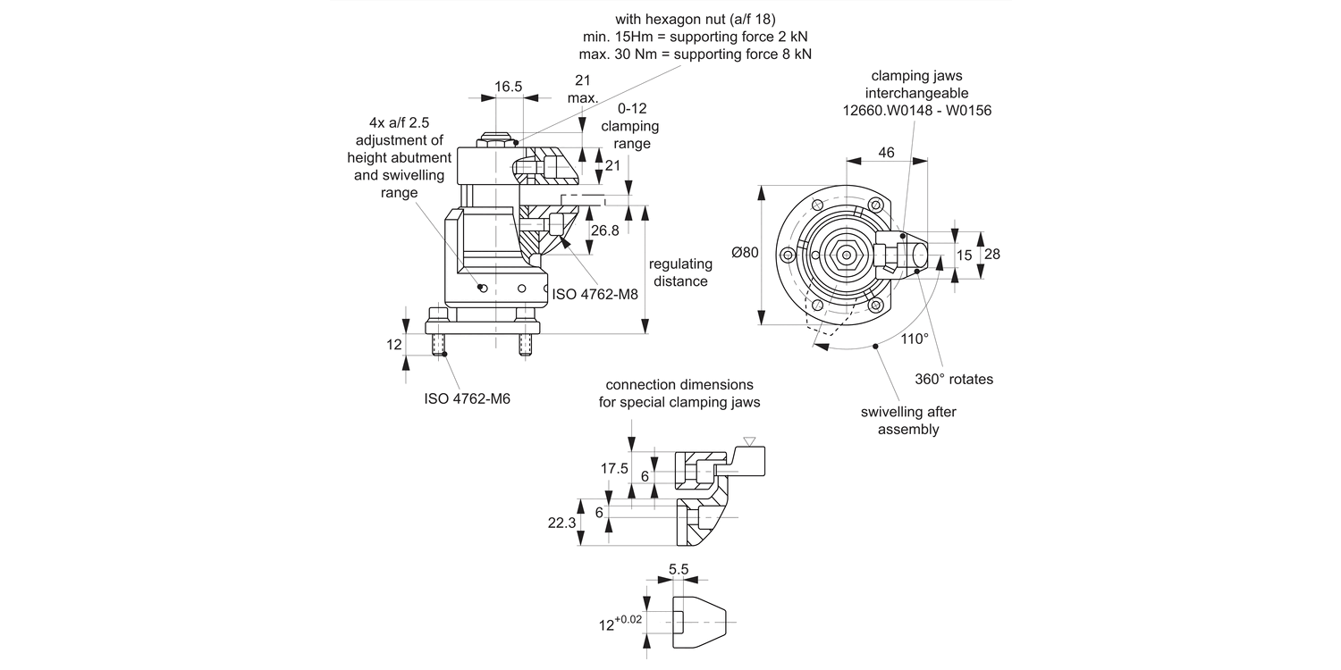 12661 Floating Clamps - Compact