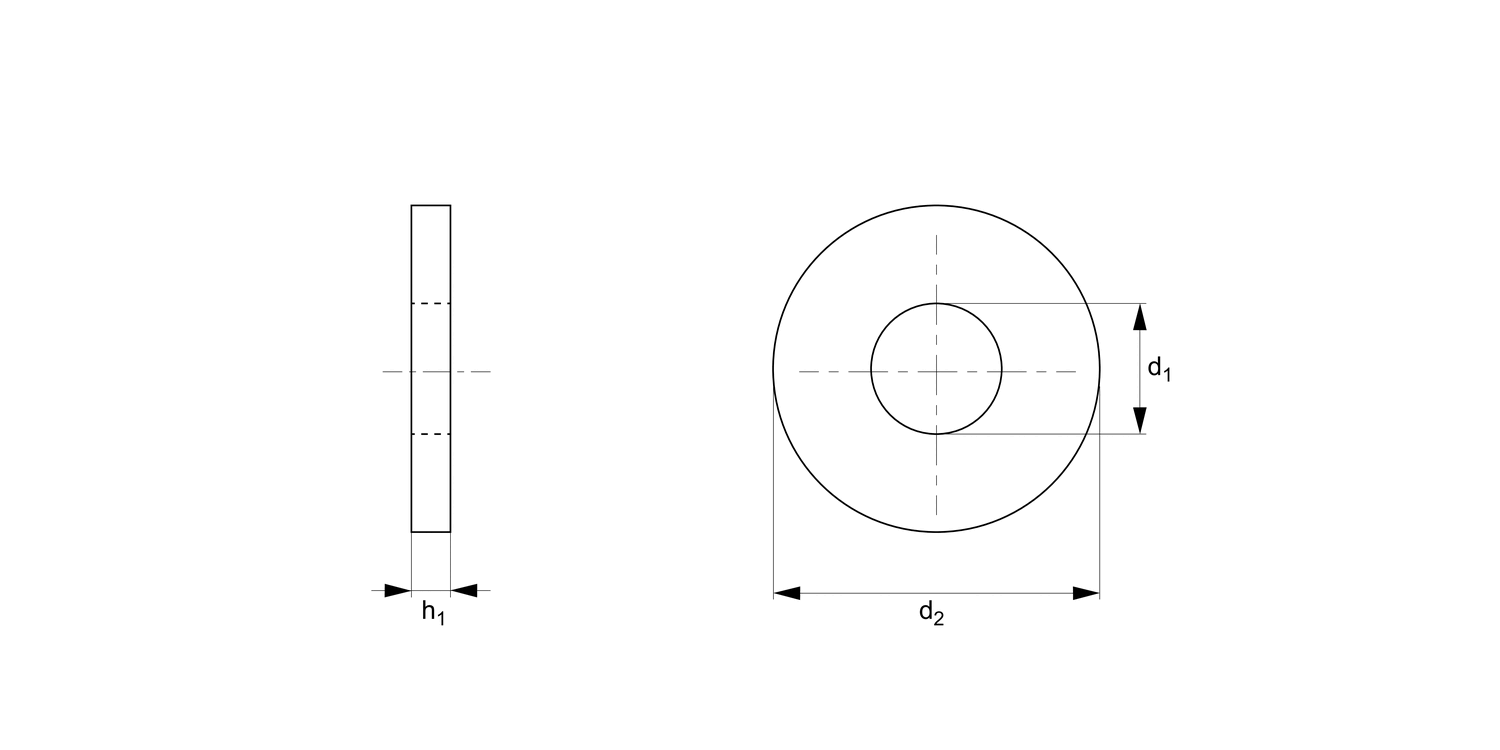 65671 Flat Washers Form A