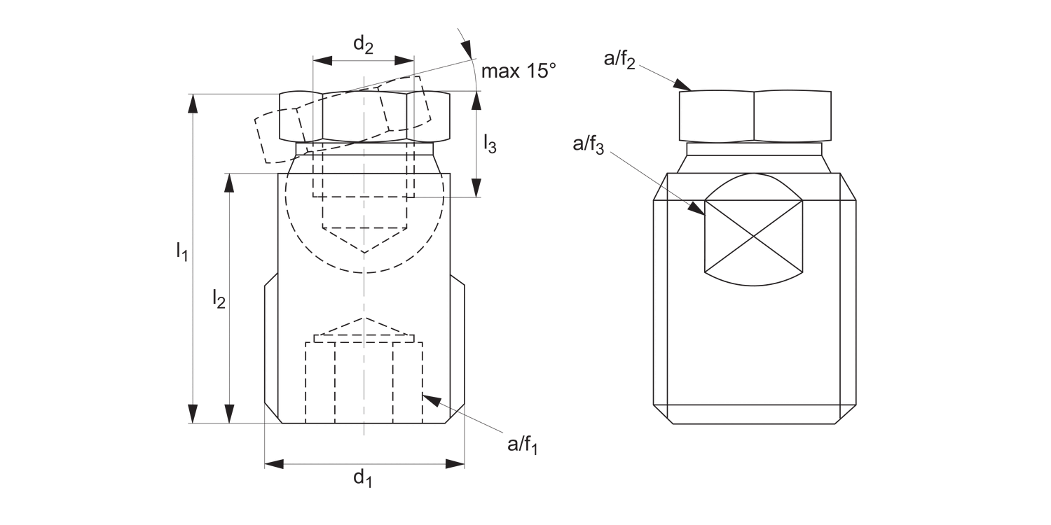 34602 Compact Levelling Fulcrum Screw
