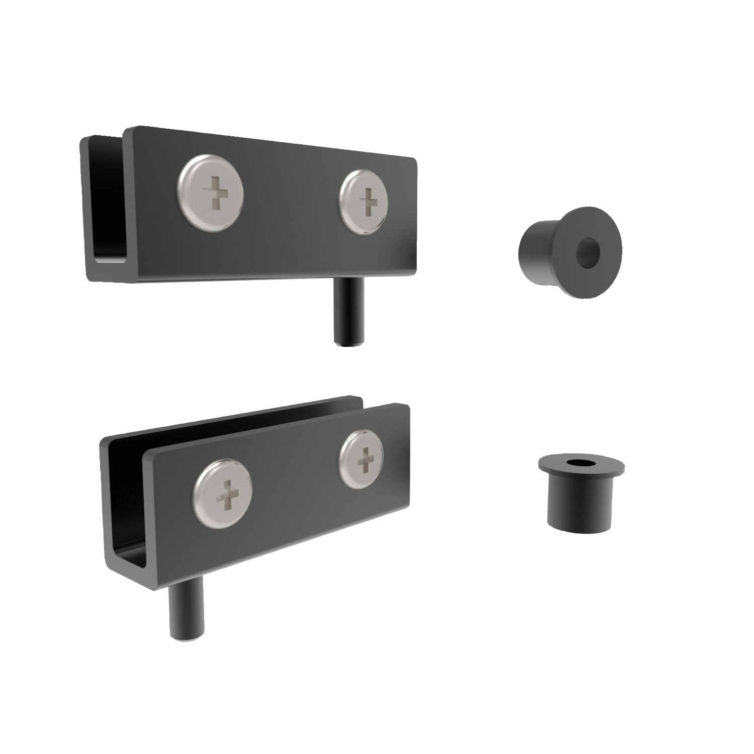 T2400 Glass Door Hinge - Inset Type