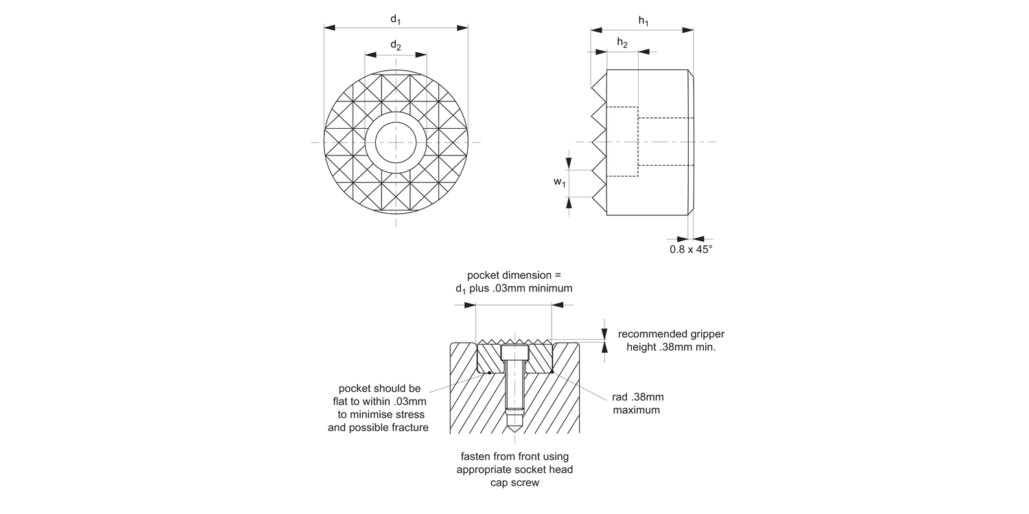 35480 Grippers - Hard Tool Steel