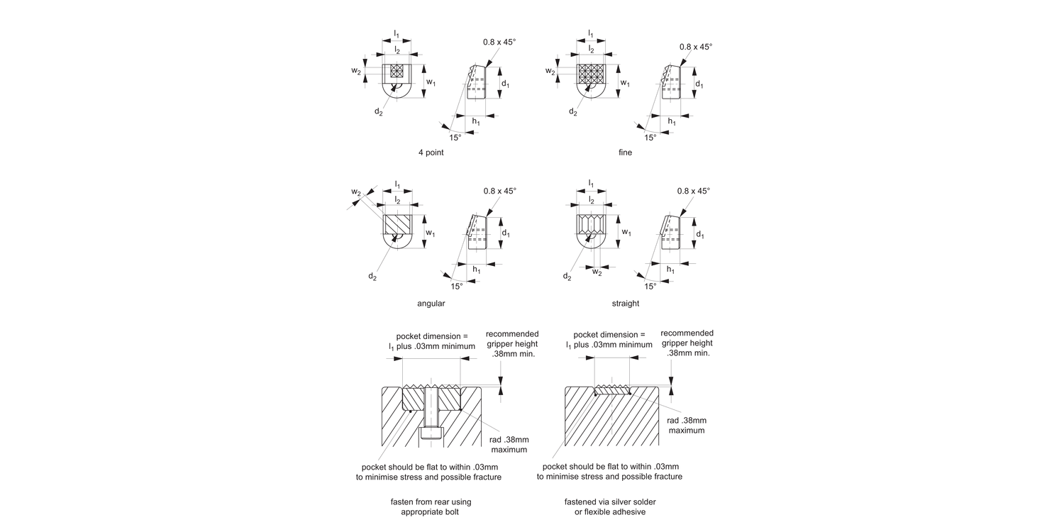 35350 Grippers - Carbide Tipped