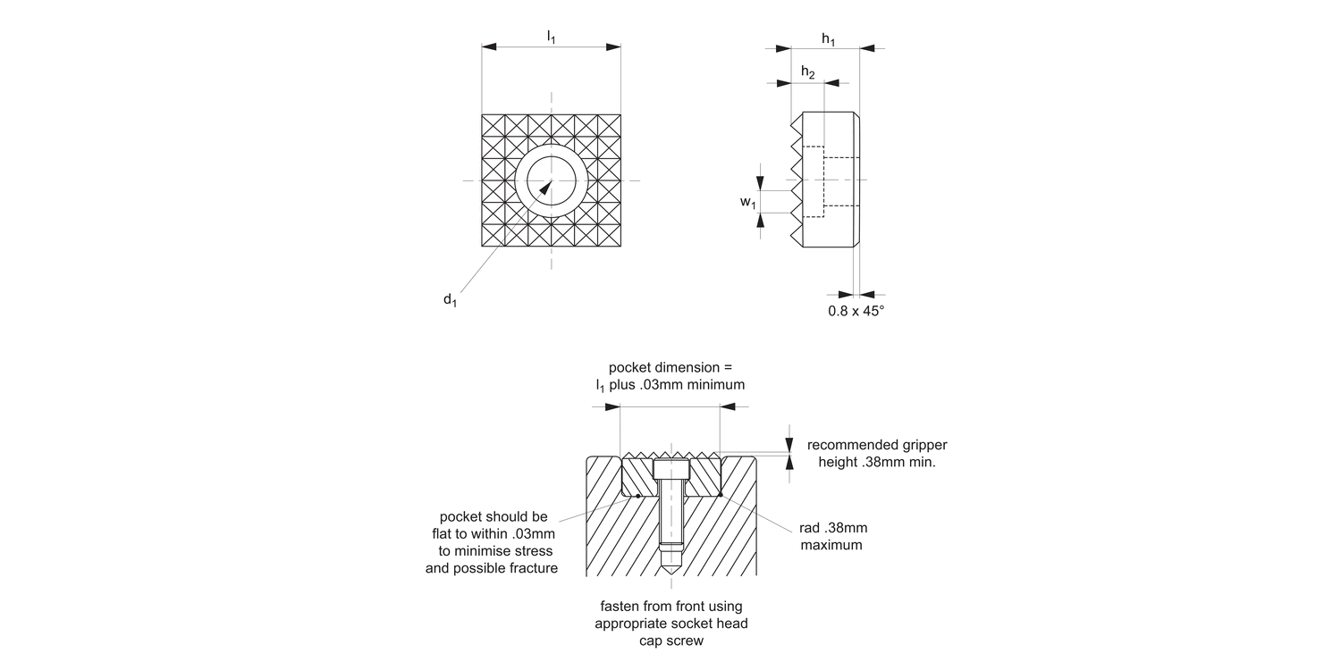 35490 Grippers - Hard Tool Steel