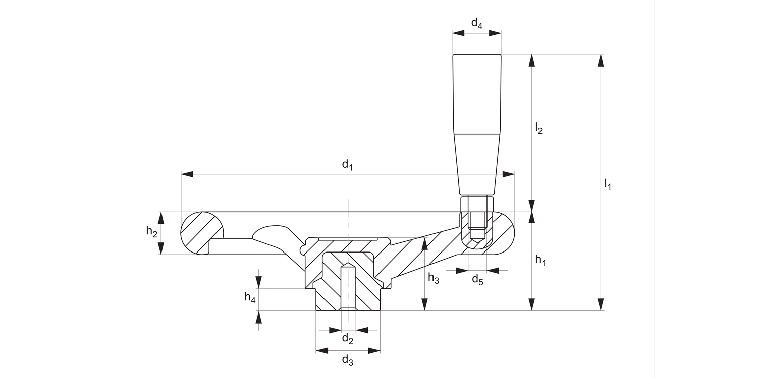 77030 Three Spoked Handwheels