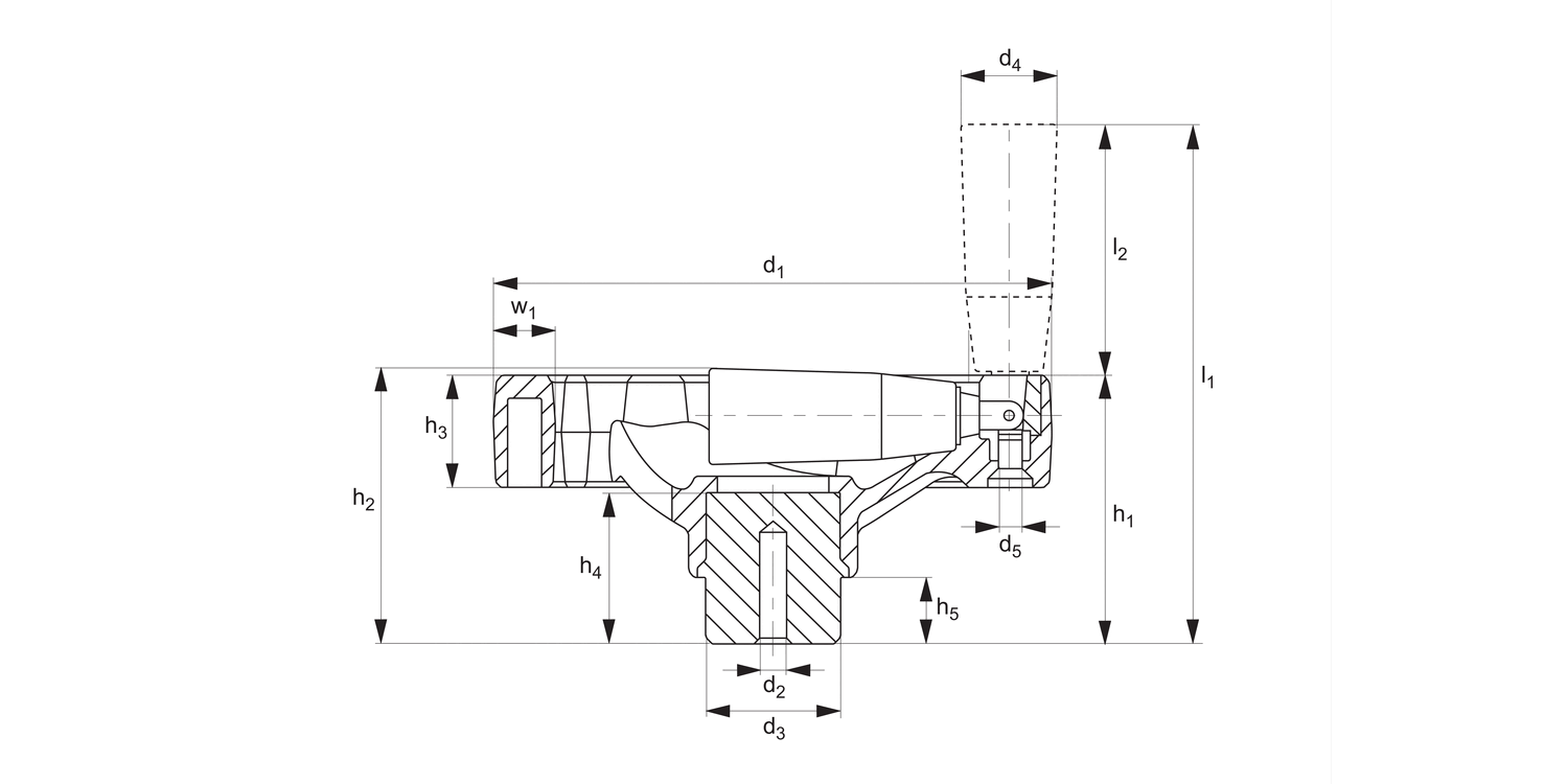 77080 Three Spoked Handwheels