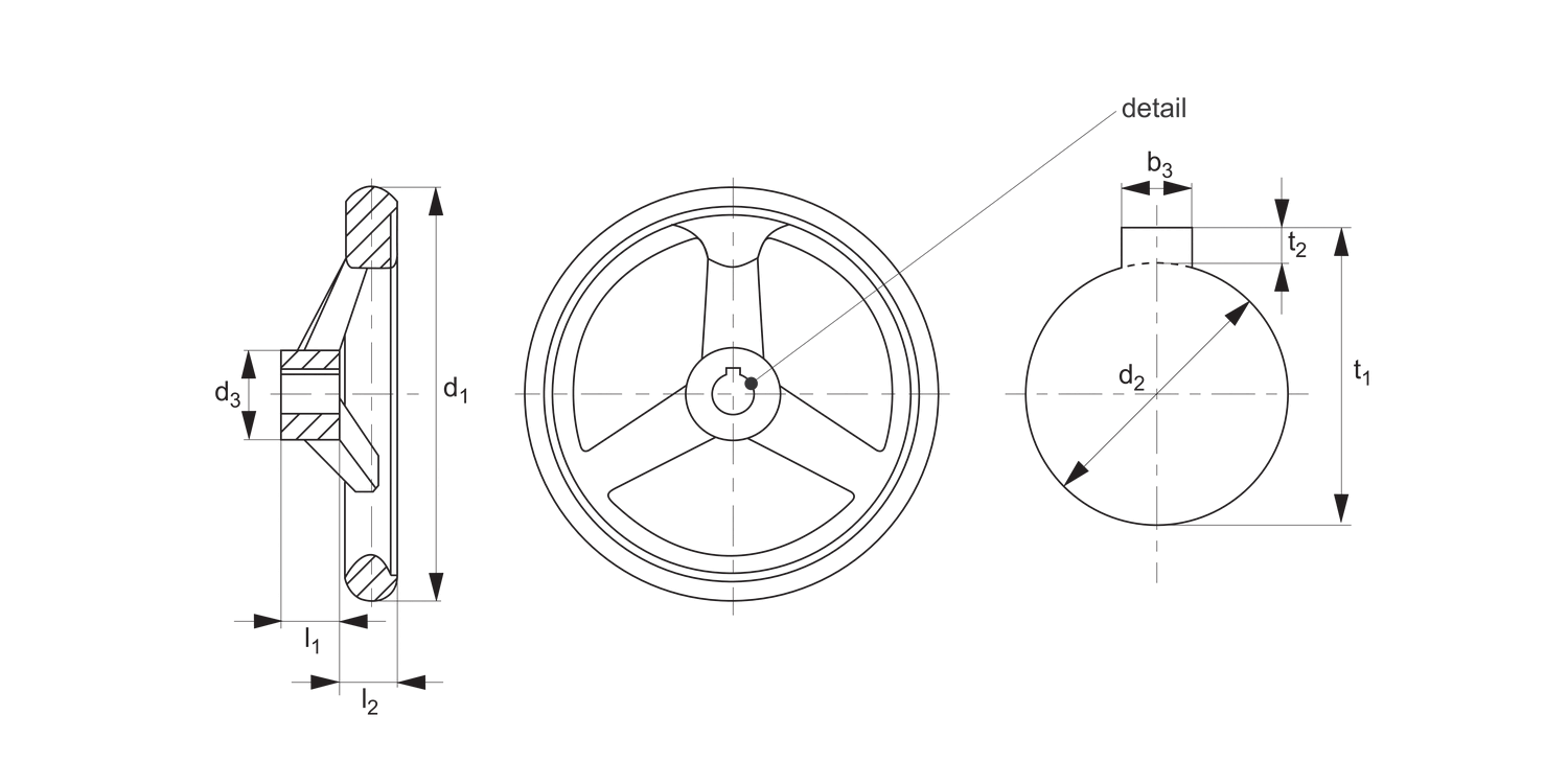 77140 Stainless Steel Handwheels