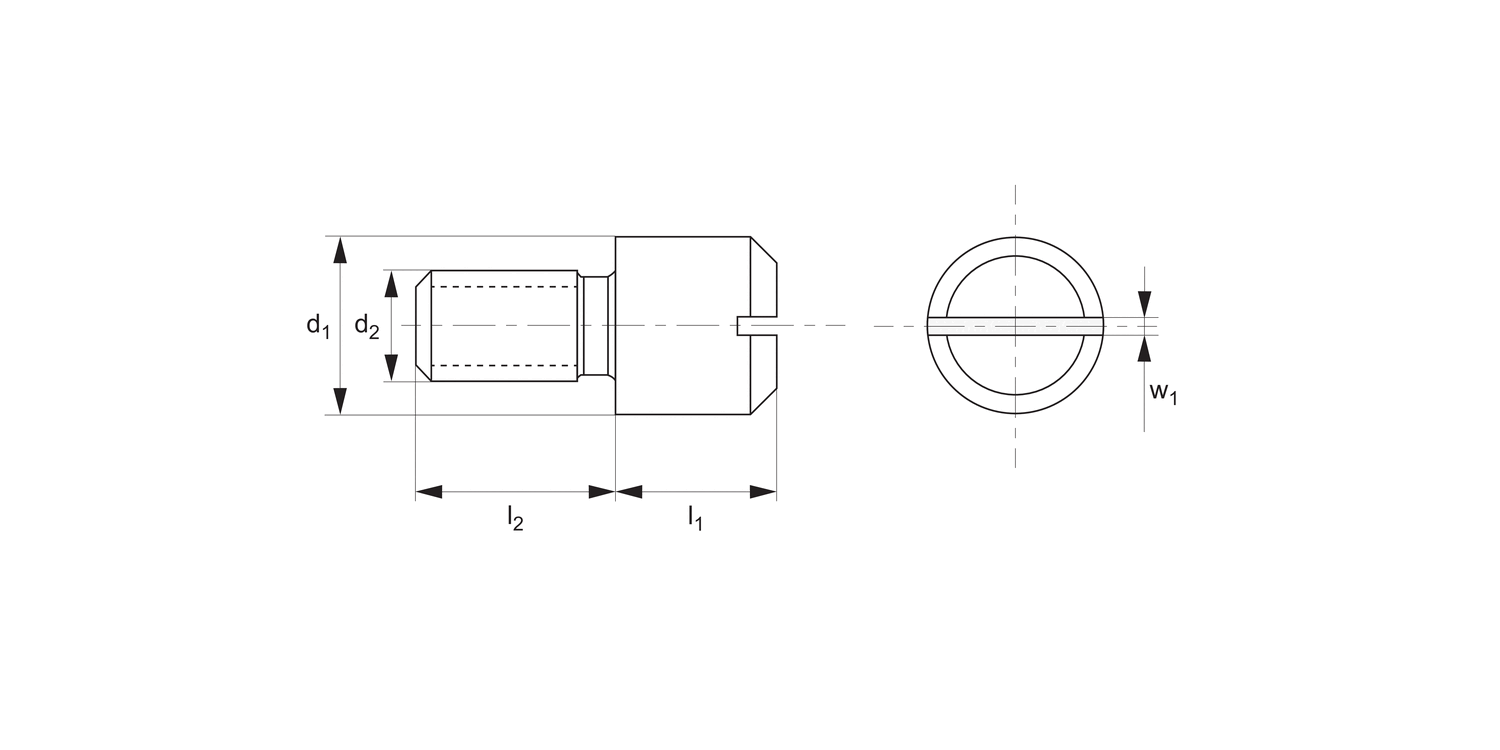 36670.A2 Shoulder Screws - Headless