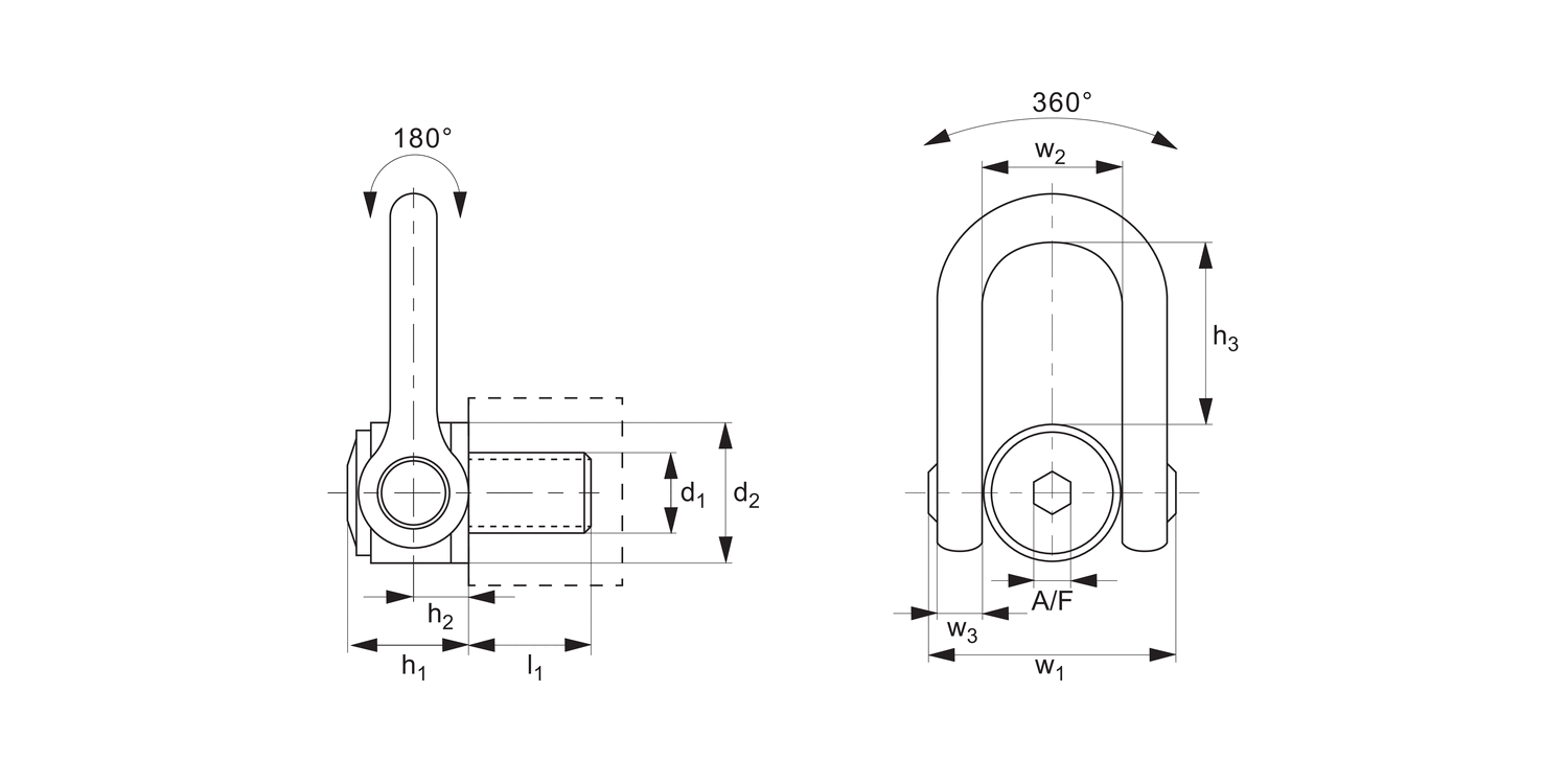 63210 Stainless Double Swivel Rings