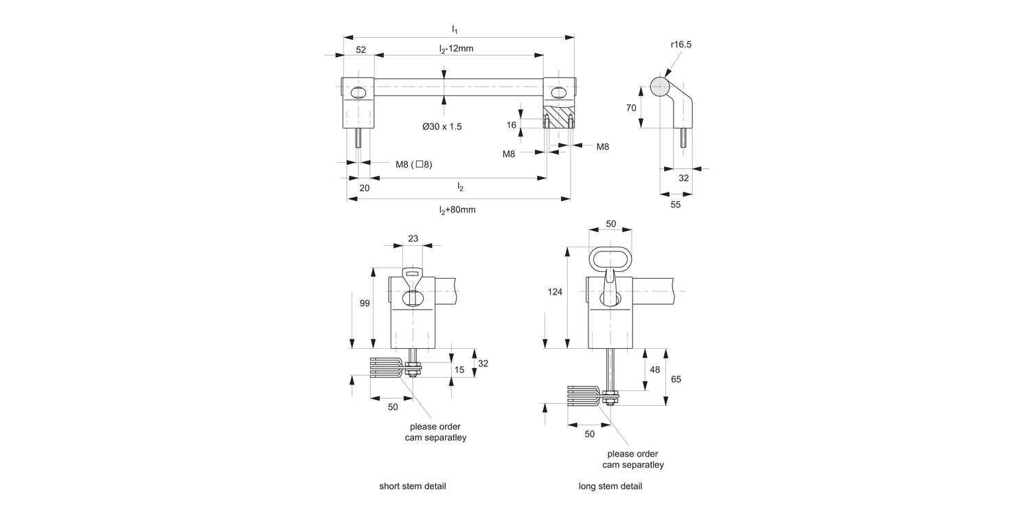 A4620 Cam Locks - Heavy Duty Pull Handle