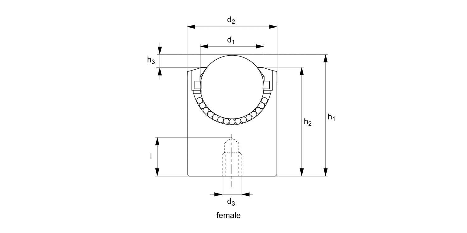 67224 Threaded Ball Transfer Units