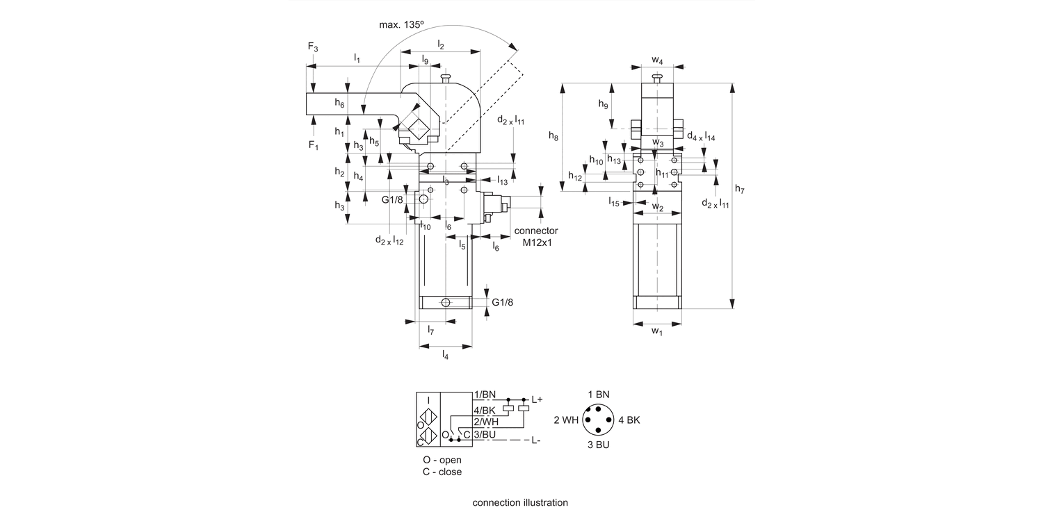 47910.1 Heavy Pneumatic Toggle Clamp