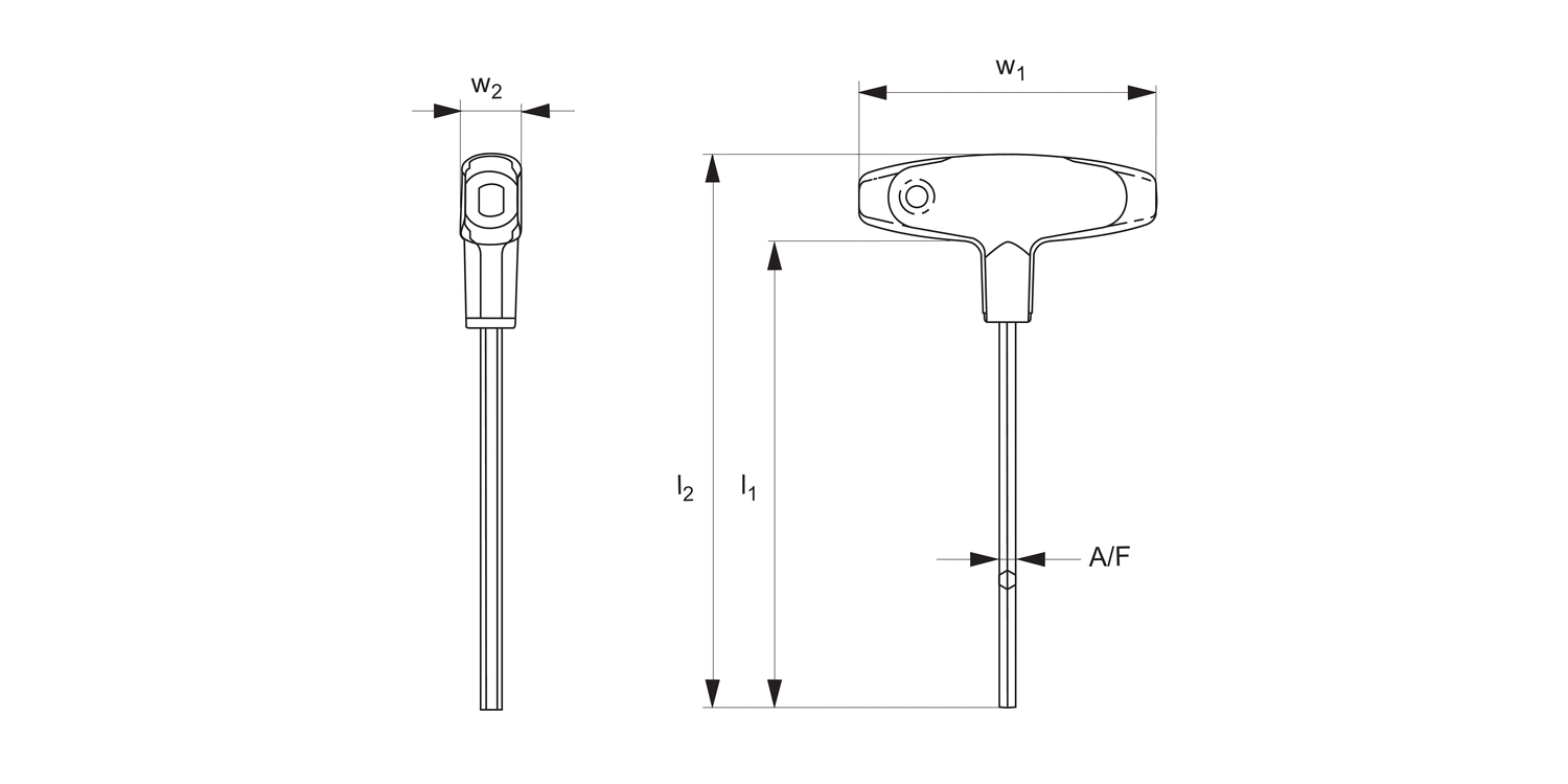 90300 T-Handled Hex. Keys