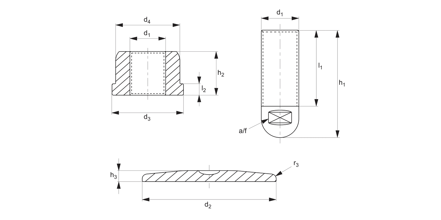 34777 Hygienic Tank Feet