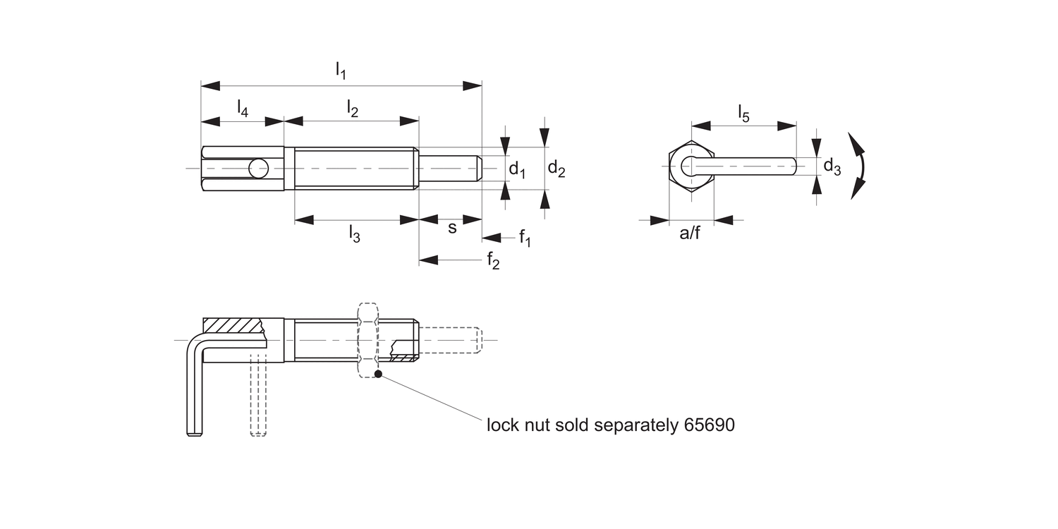 32555 Index Plungers - Lever Grip