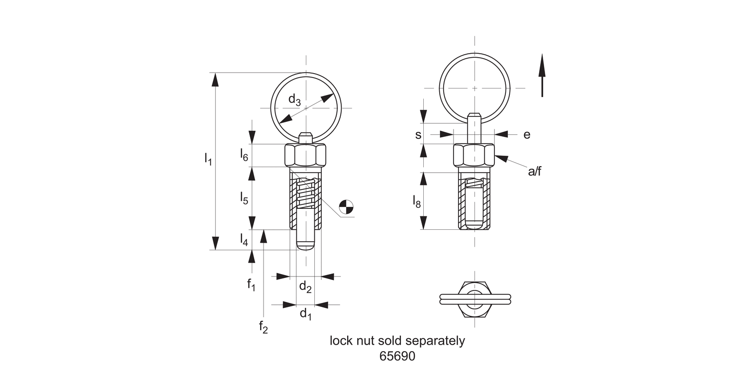 32550 Index Plungers - Pull Ring
