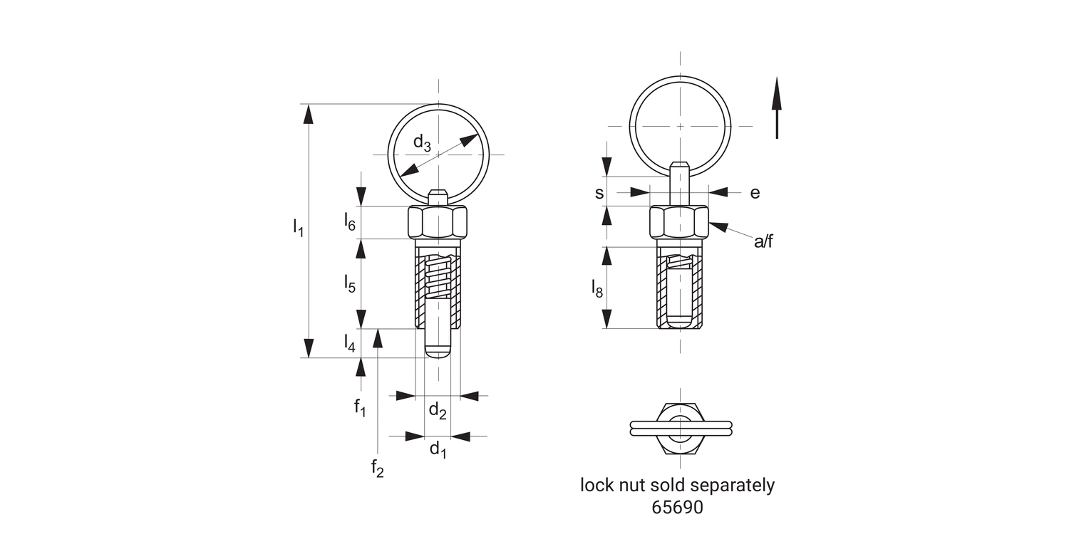 32551 Index Plungers - Pull Ring
