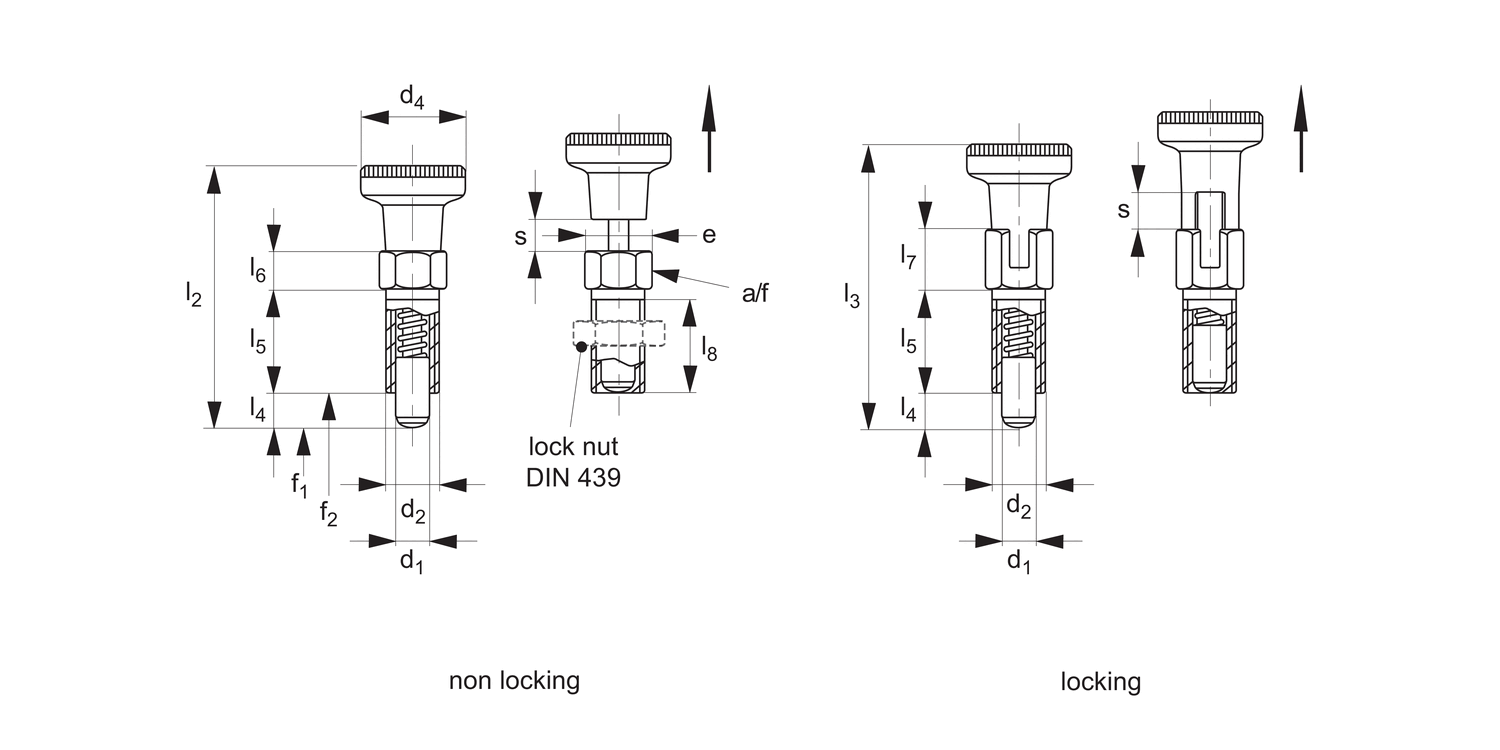 32571 Index Plungers - Pull Grip