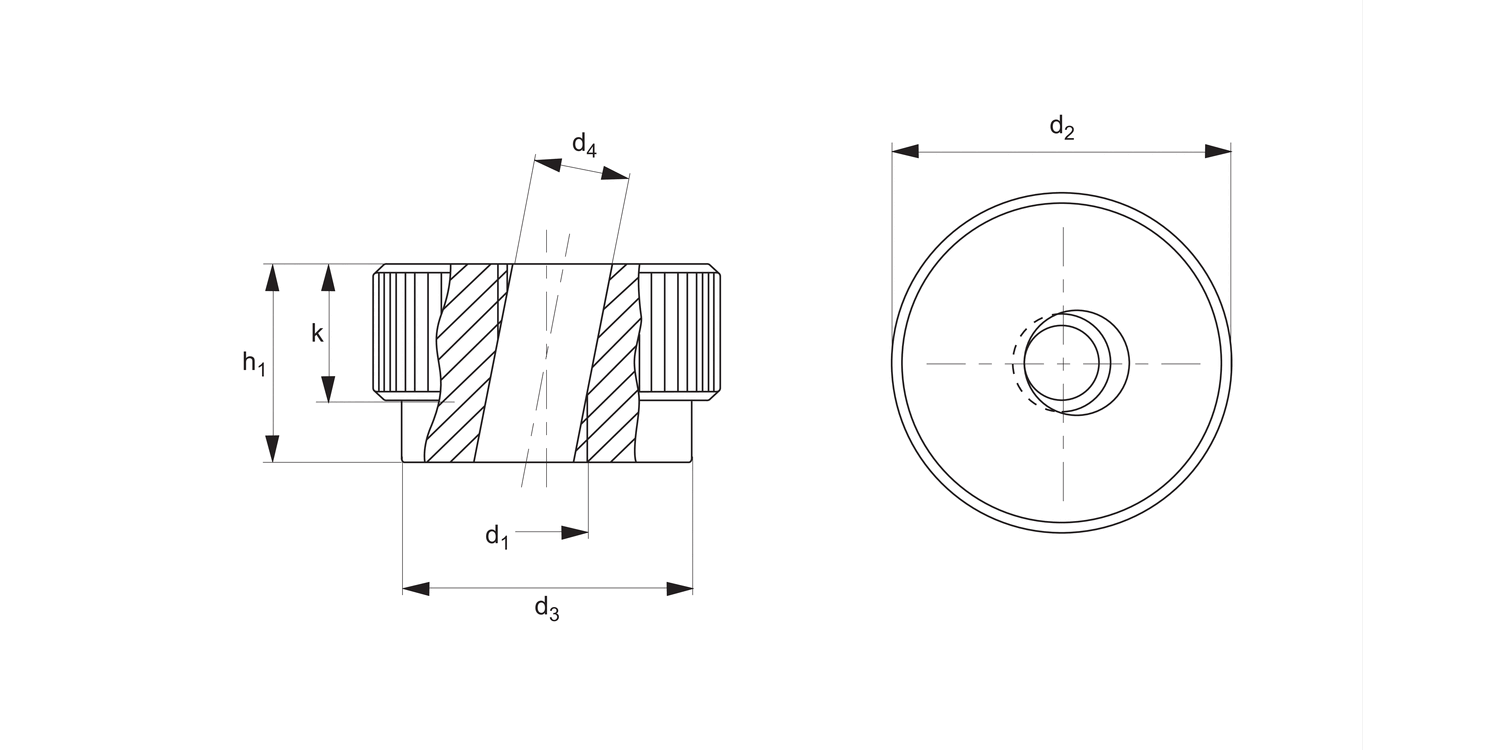 37360 Quick Tightening Knurled Knob