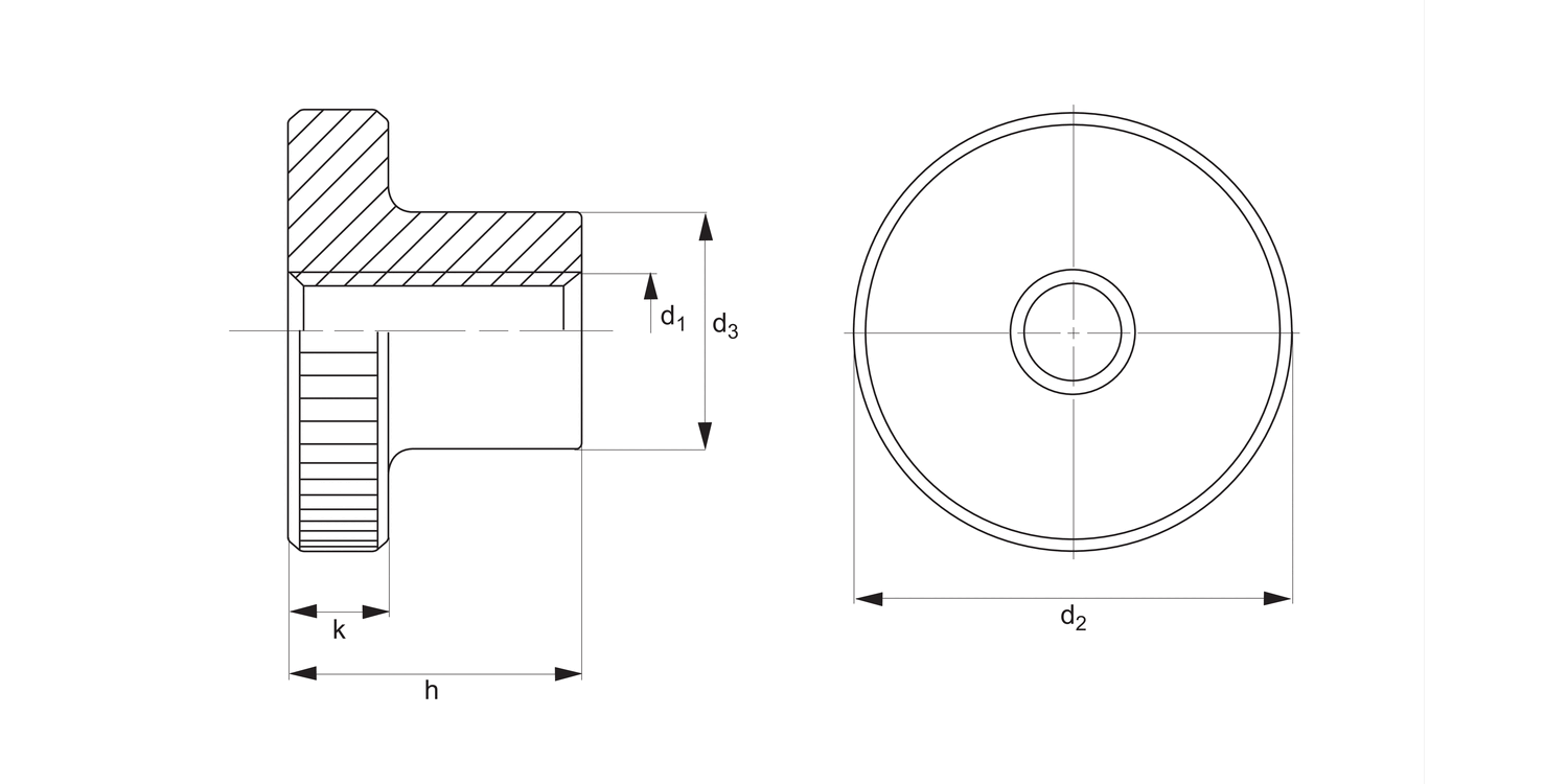 37100 Knurled Nuts