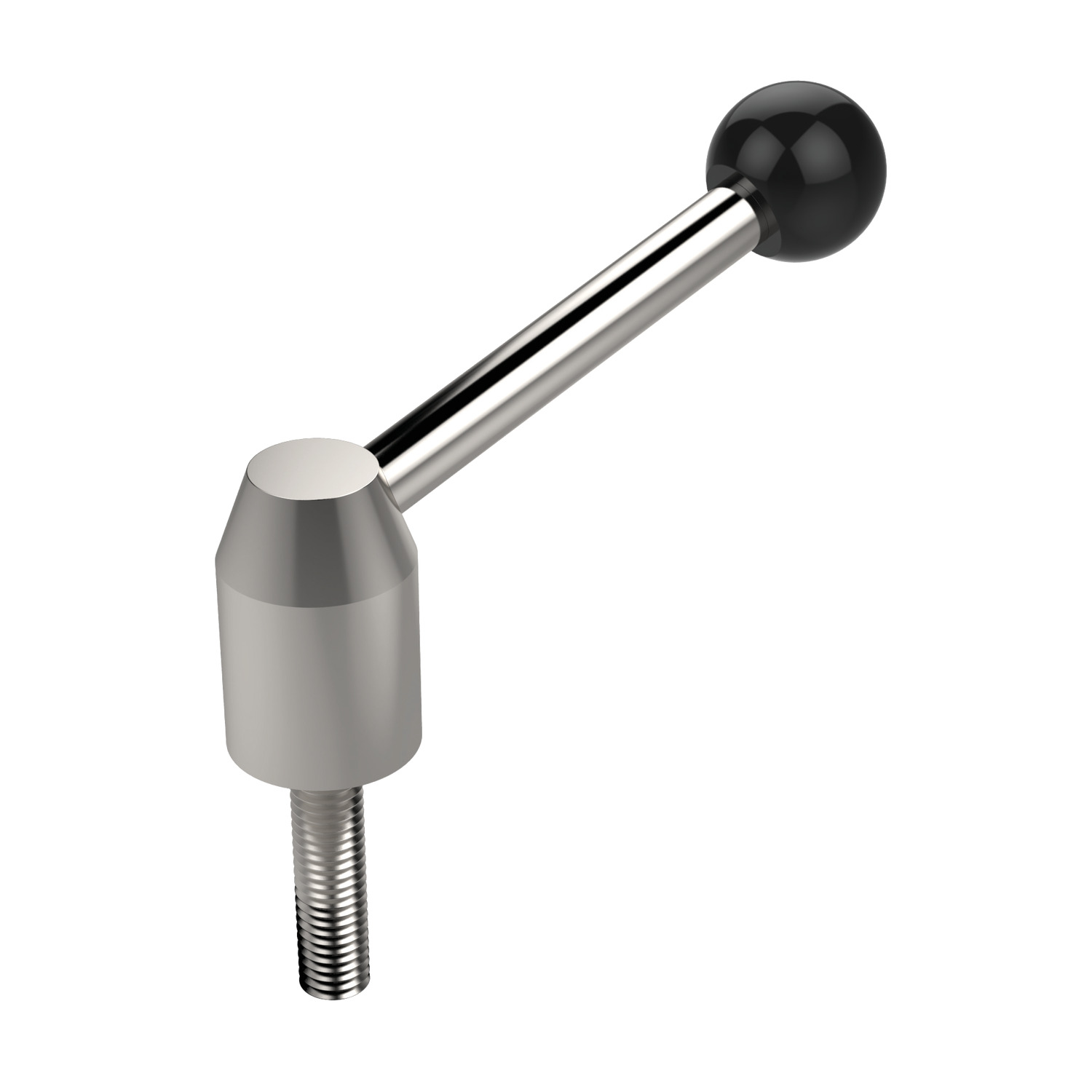 Product 74530, Adjustable Clamping Lever stainless steel - grub screw / 