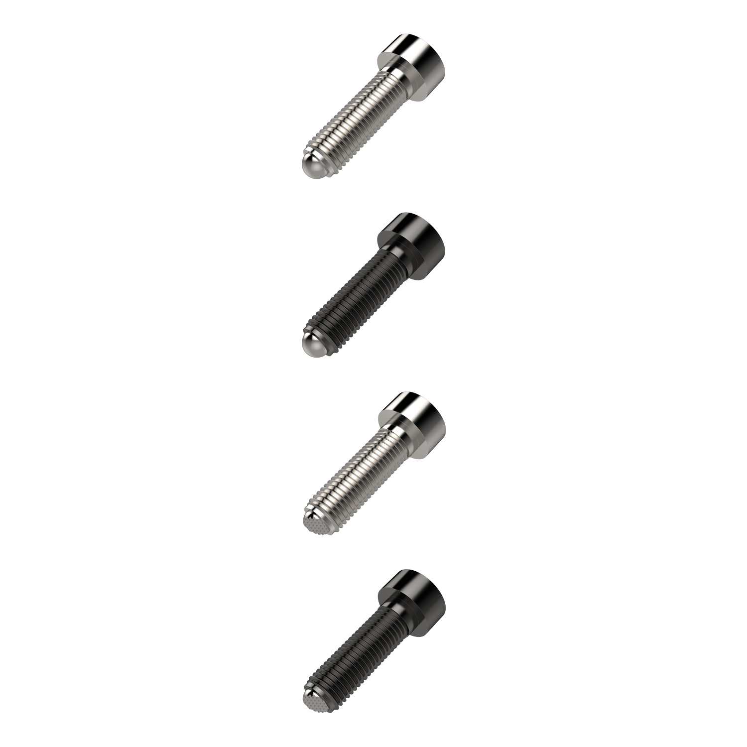 Product 34020, Thrust Screws - Headed ball ended - metal / 