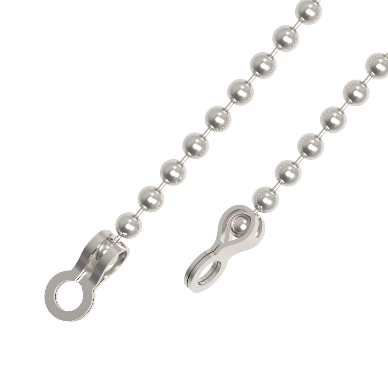 Product 33272, Lanyard - Bead Chain stainless steel / 