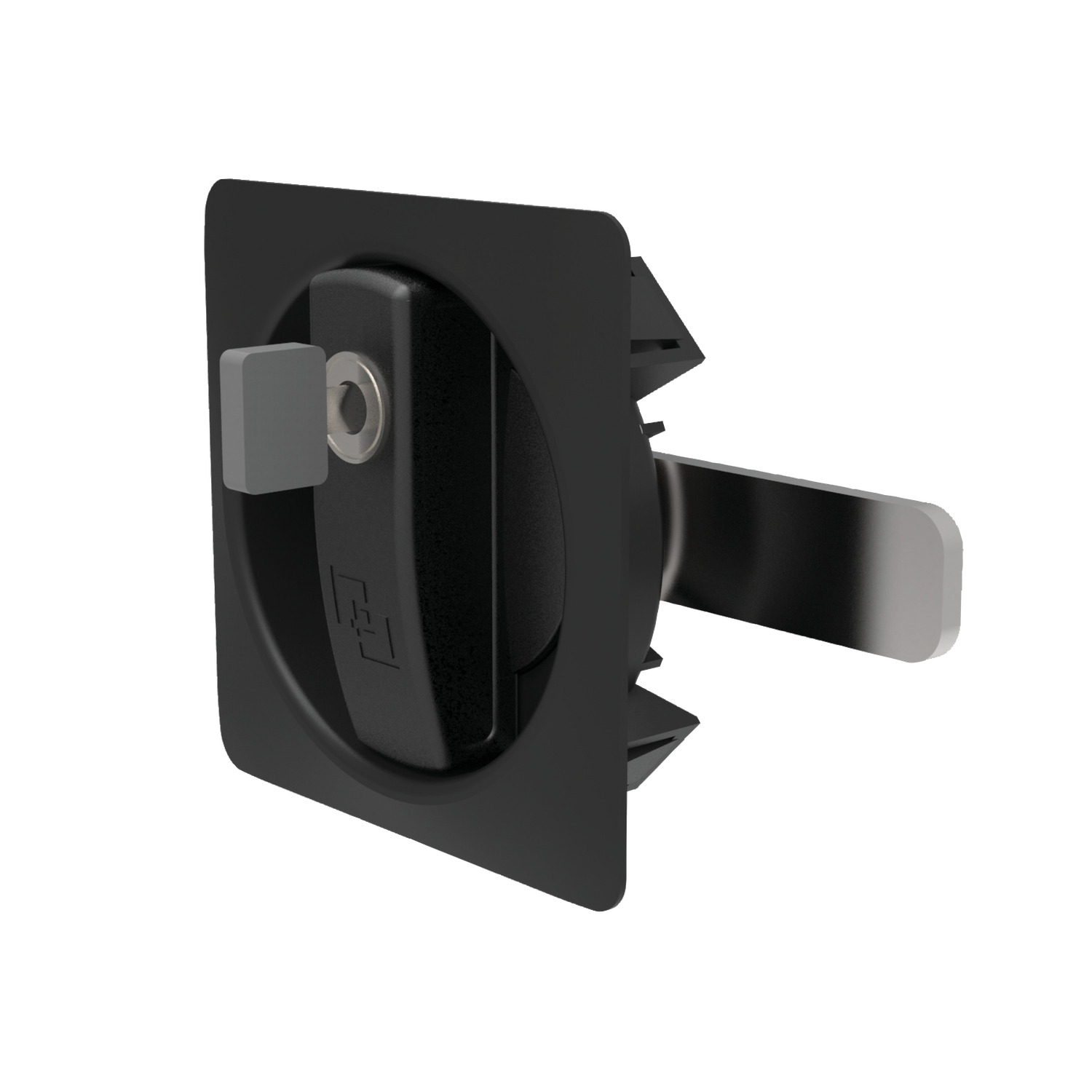 Product B4510, Cabinet Lock - Snap in Recessed handle, cylinder lock, polyamide / 
