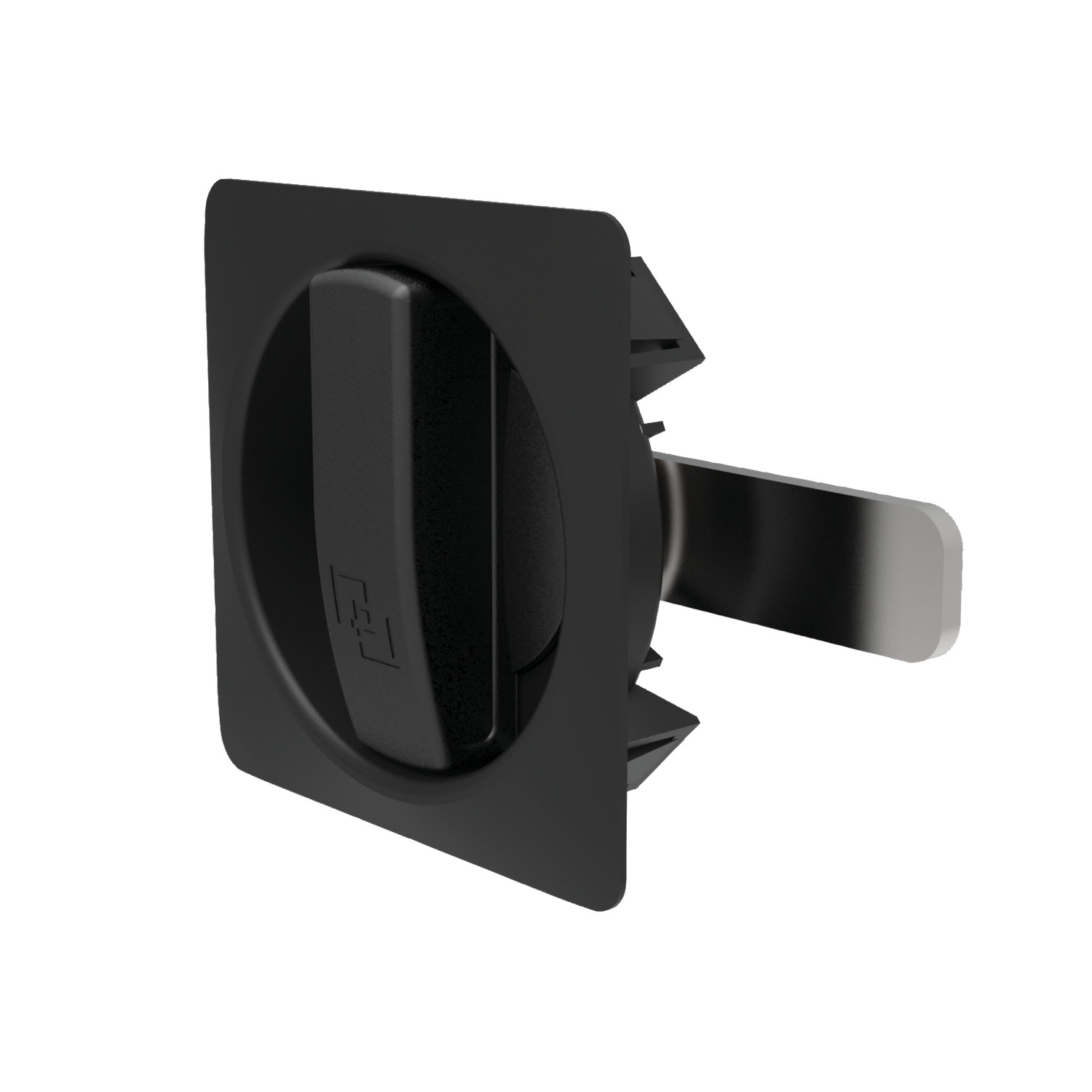 Product B4520, Cabinet Lock - Snap In PA plastic, zinc handle, no lock / 