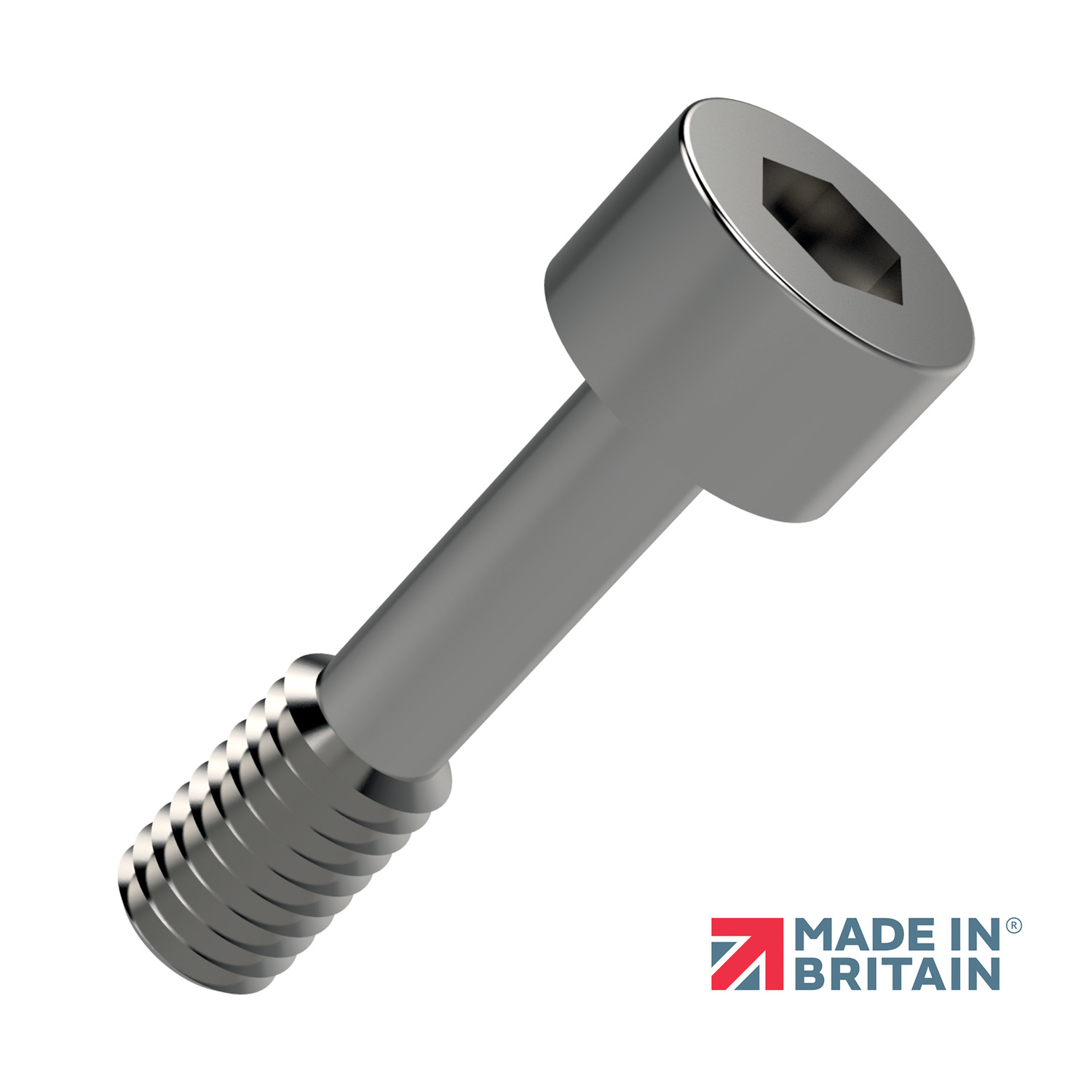 Captive Screws - Cap Head A captive screw with cap head generally to DIN 912. Also available on request in steel (anodised, black oxide or zinc plated), stainless steel (A4, AISI 316), brass or aluminium.