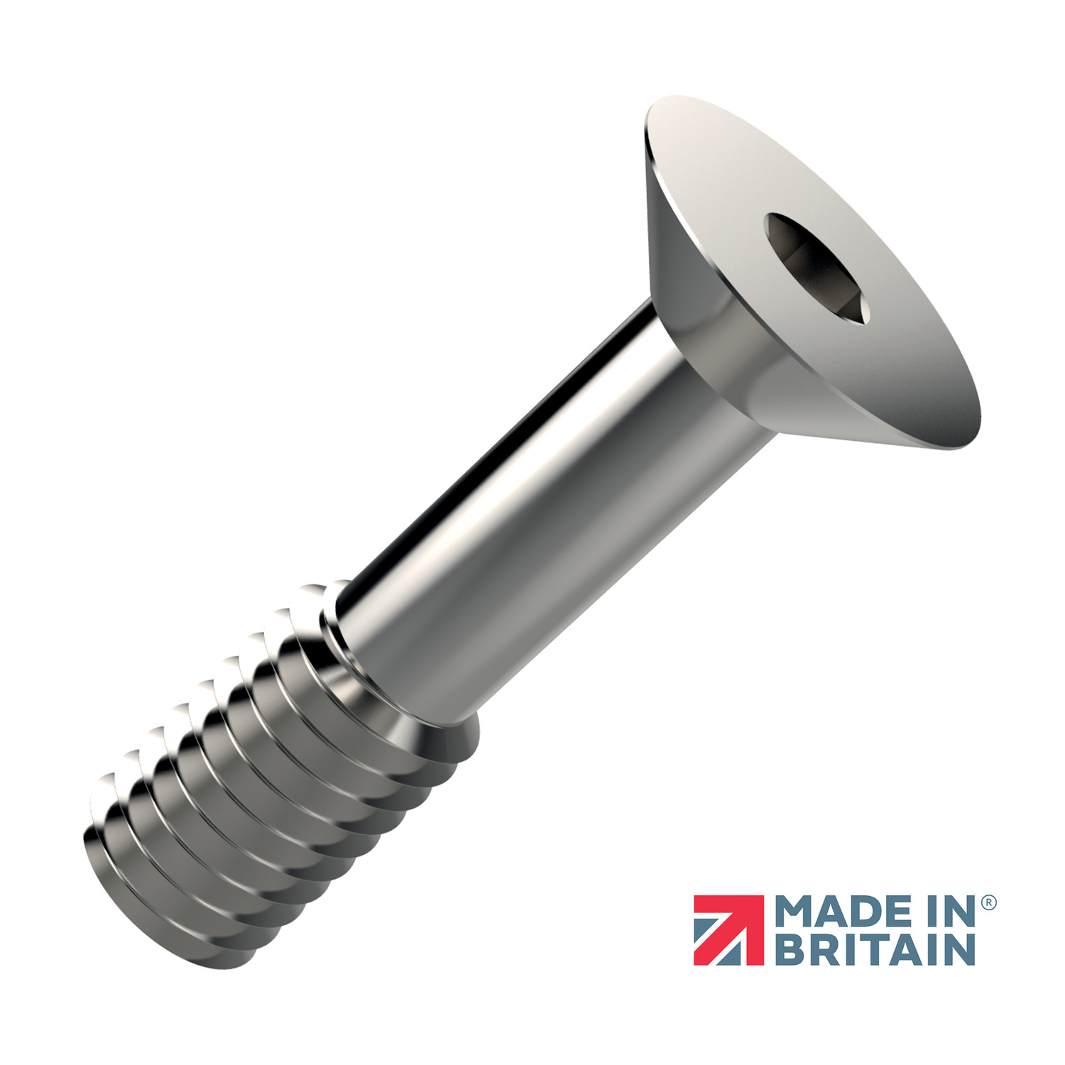 Captive Screws - Countersunk Countersunk hex socket is featured in the 36684 captive screw generally to DIN 7991.